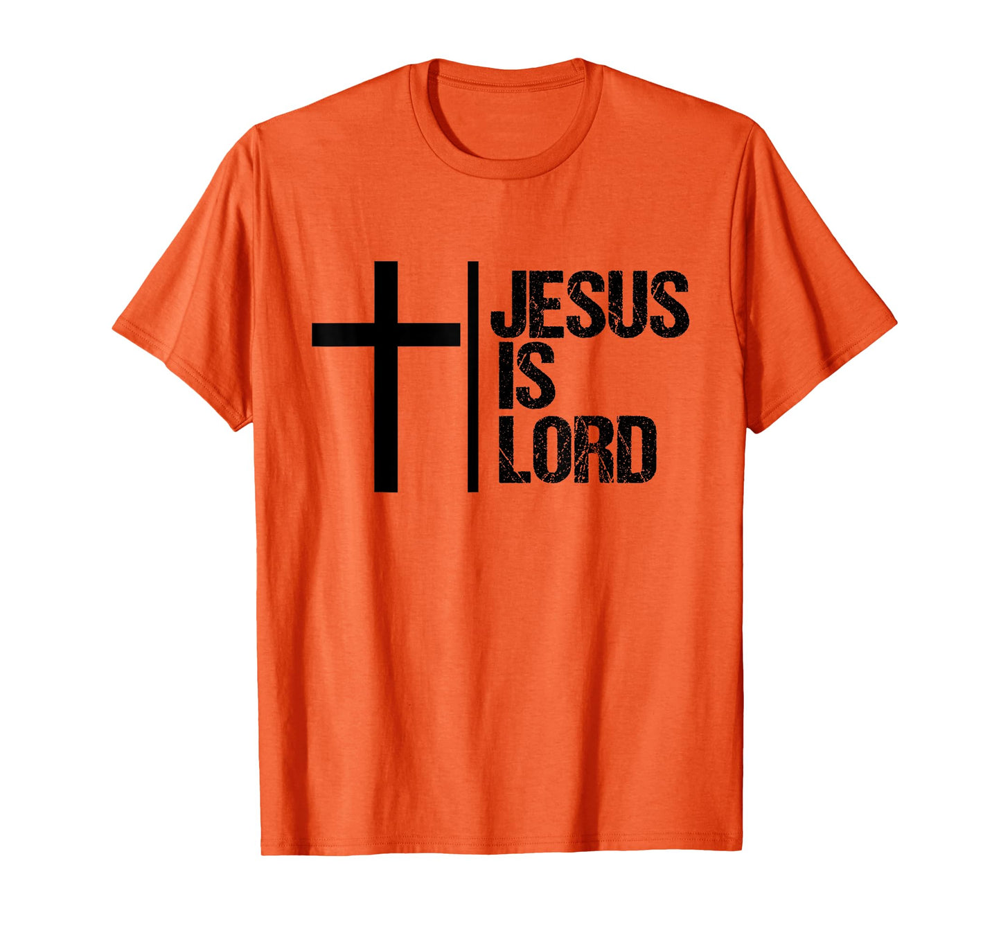 Jesus is Lord T-Shirt Cross Faith Christian Bible God Holy T-Shirt