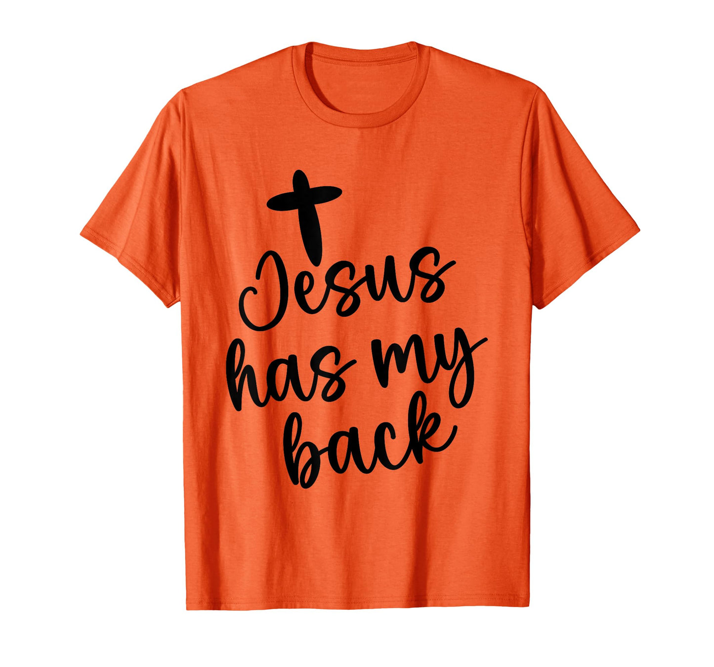 Jesus Has My Retro Back Christian Religious Quote Women Men T-Shirt