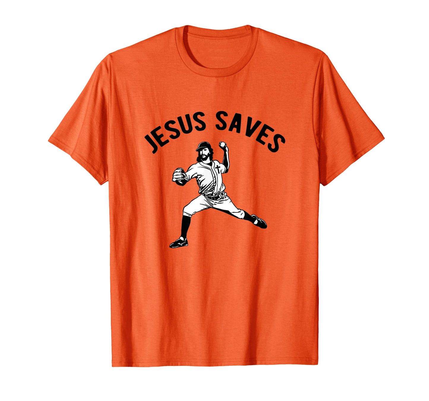 Jesus Saves Baseball pitcher T-Shirt