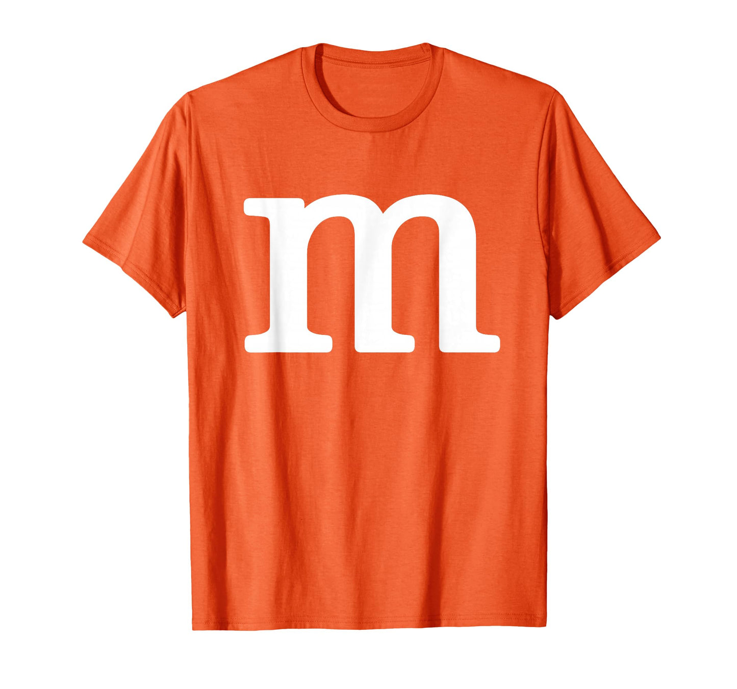 Letter M Funny Group Halloween Team Easy Lazy Costume T-Shirt