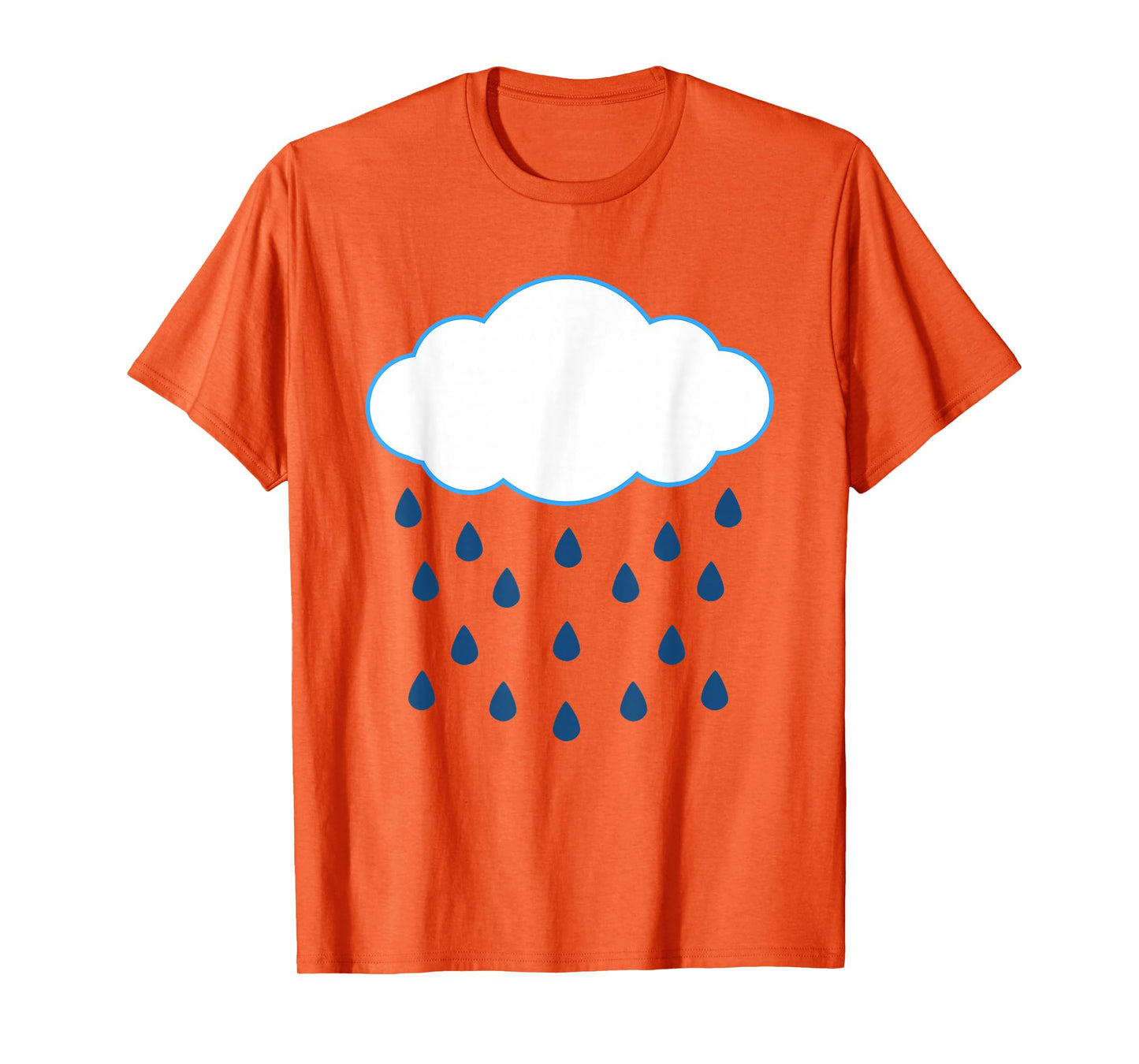 White Clouds Rain Drop Costume Christmas Halloween T-Shirt