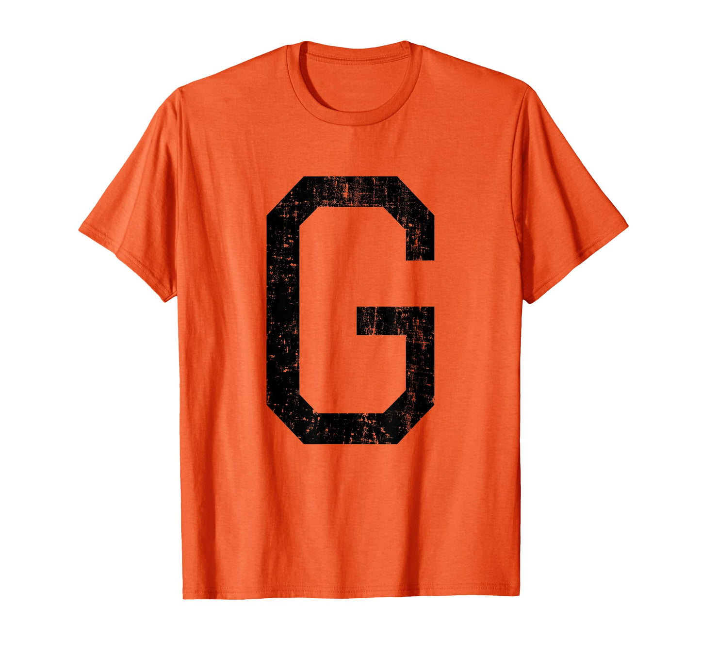 Letter G Capital Alphabet Initial School College Varsity T-Shirt