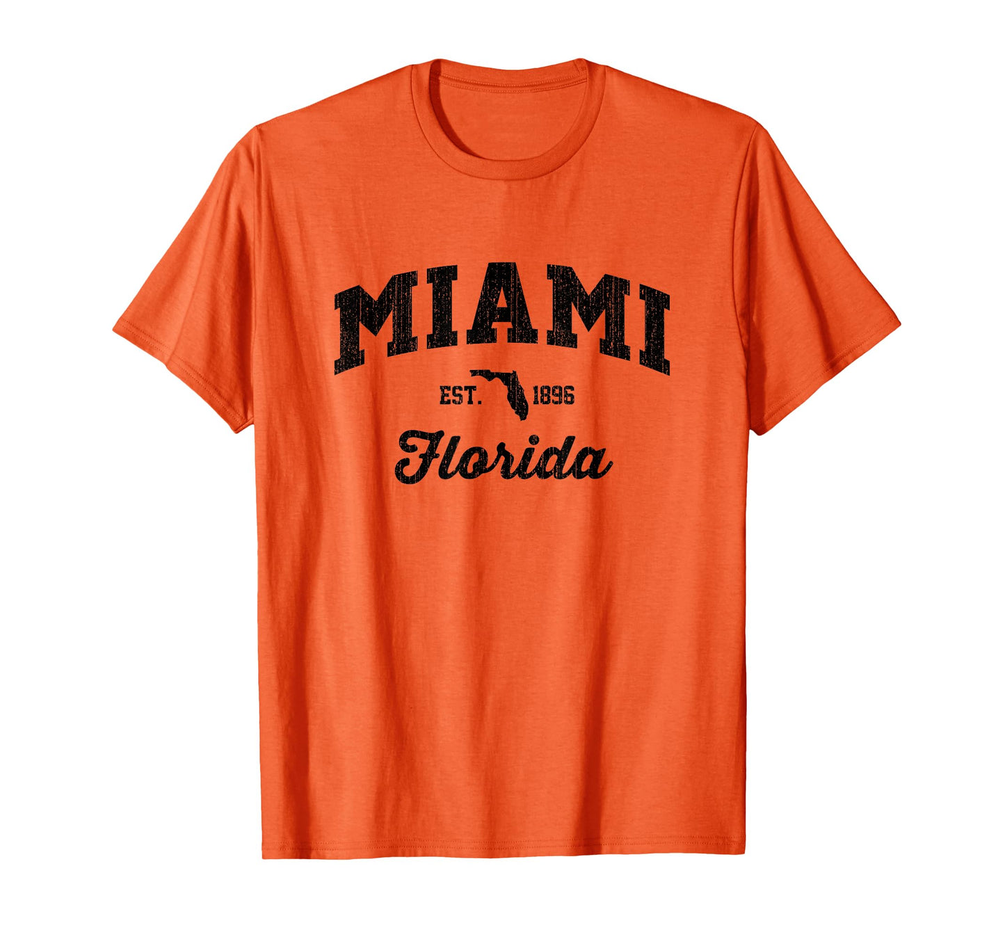 Vintage Miami Florida USA Sports Weathered Retro American T-Shirt