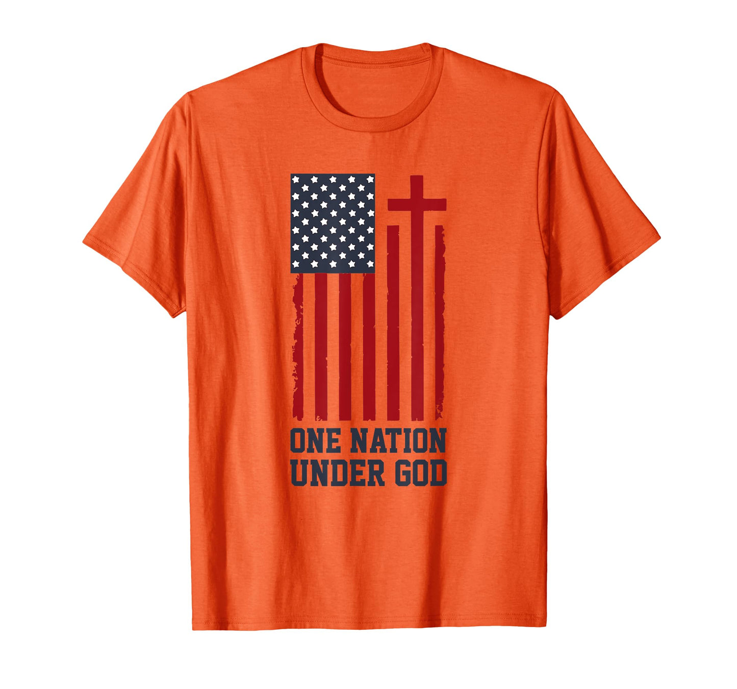 Patriotic Christian American Flag - One Nation Under God T-Shirt