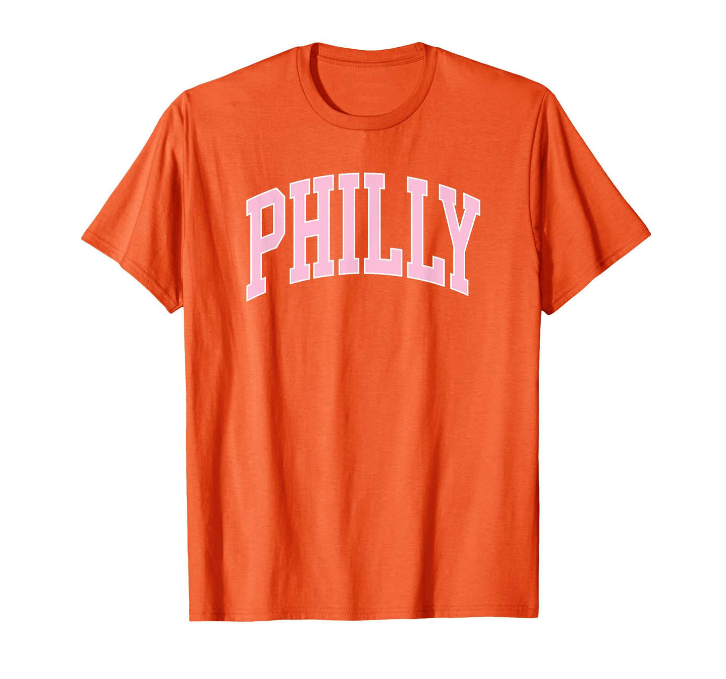 Retro Philly Pink Text Philadelphia Vintage Throwback Womens T-Shirt