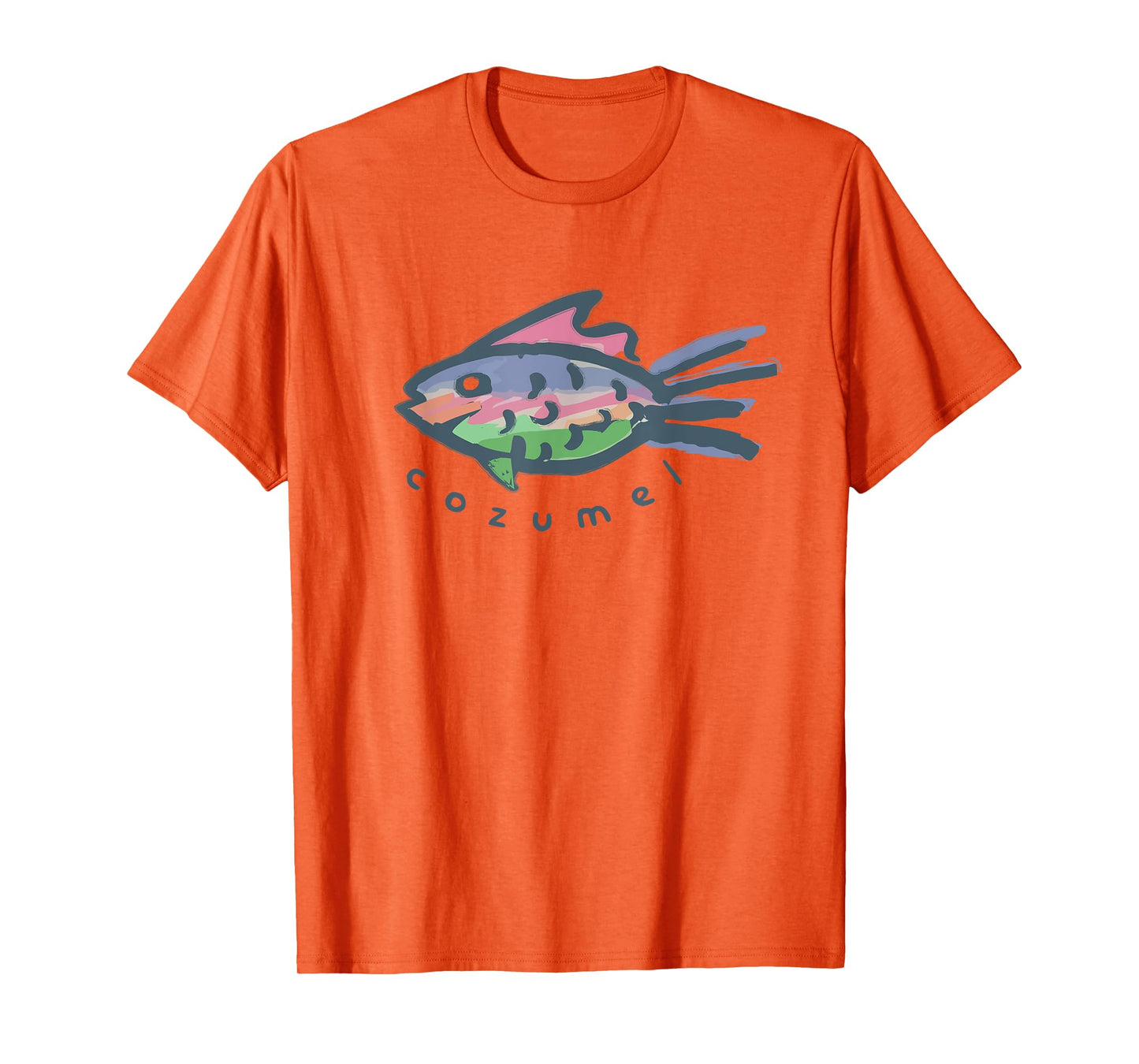 Cozumel Mexico Tropical Fish Graphic T-Shirt
