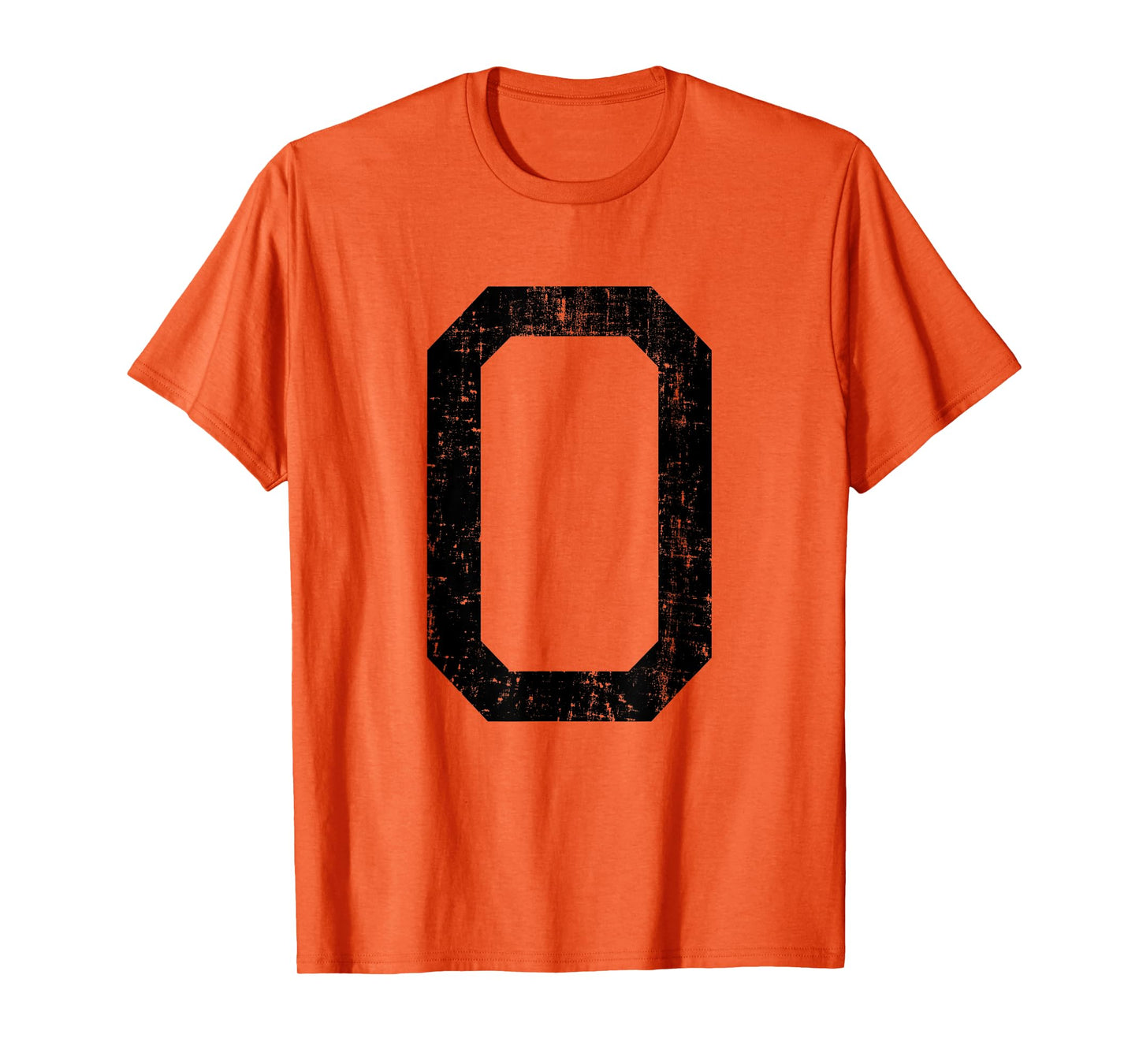 Letter O Capital Alphabet Initial School College Varsity T-Shirt
