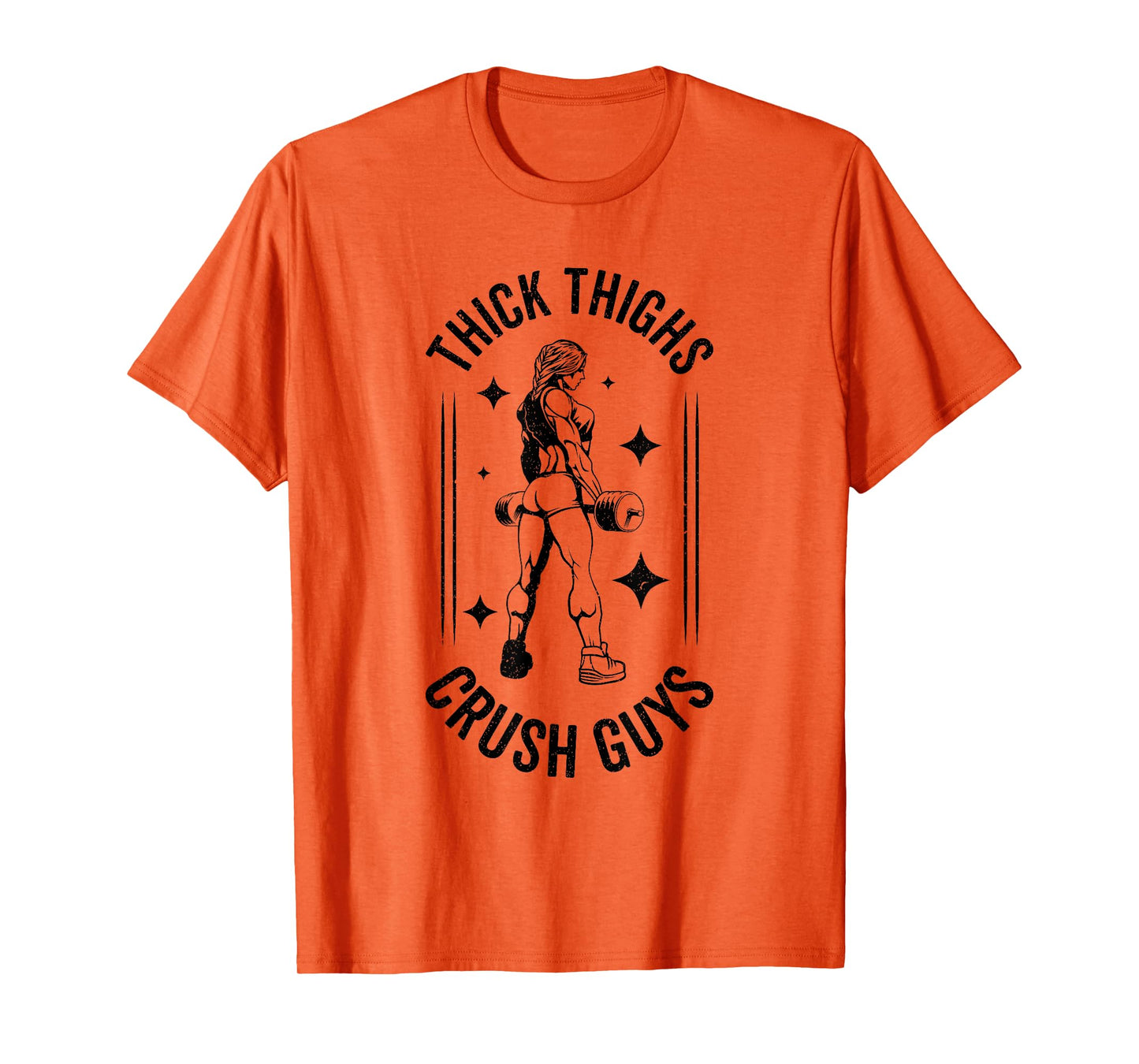Thick Thighs Crush Guys Gym Workout Fitness Bodybuilding T-Shirt