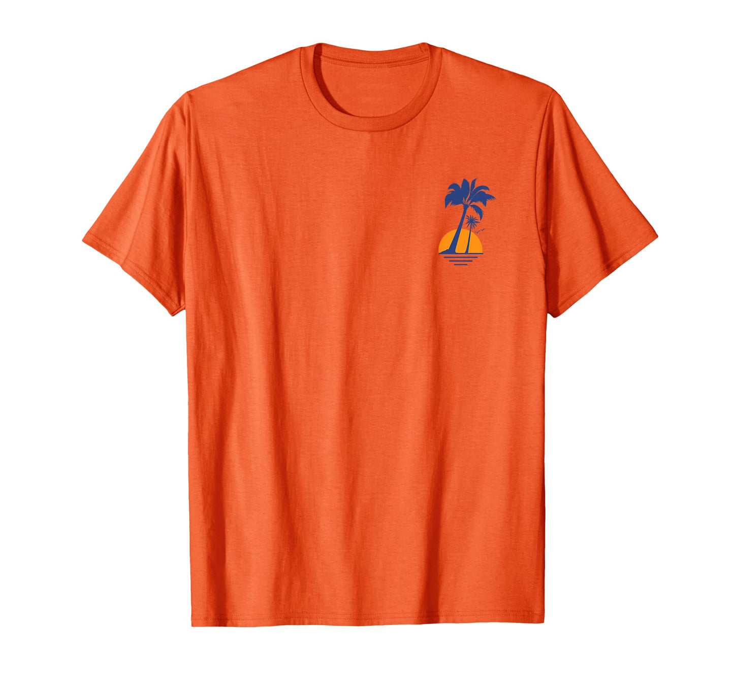 Cool Summer Beach Vacation Men Women Sunset Palm Tree T-Shirt
