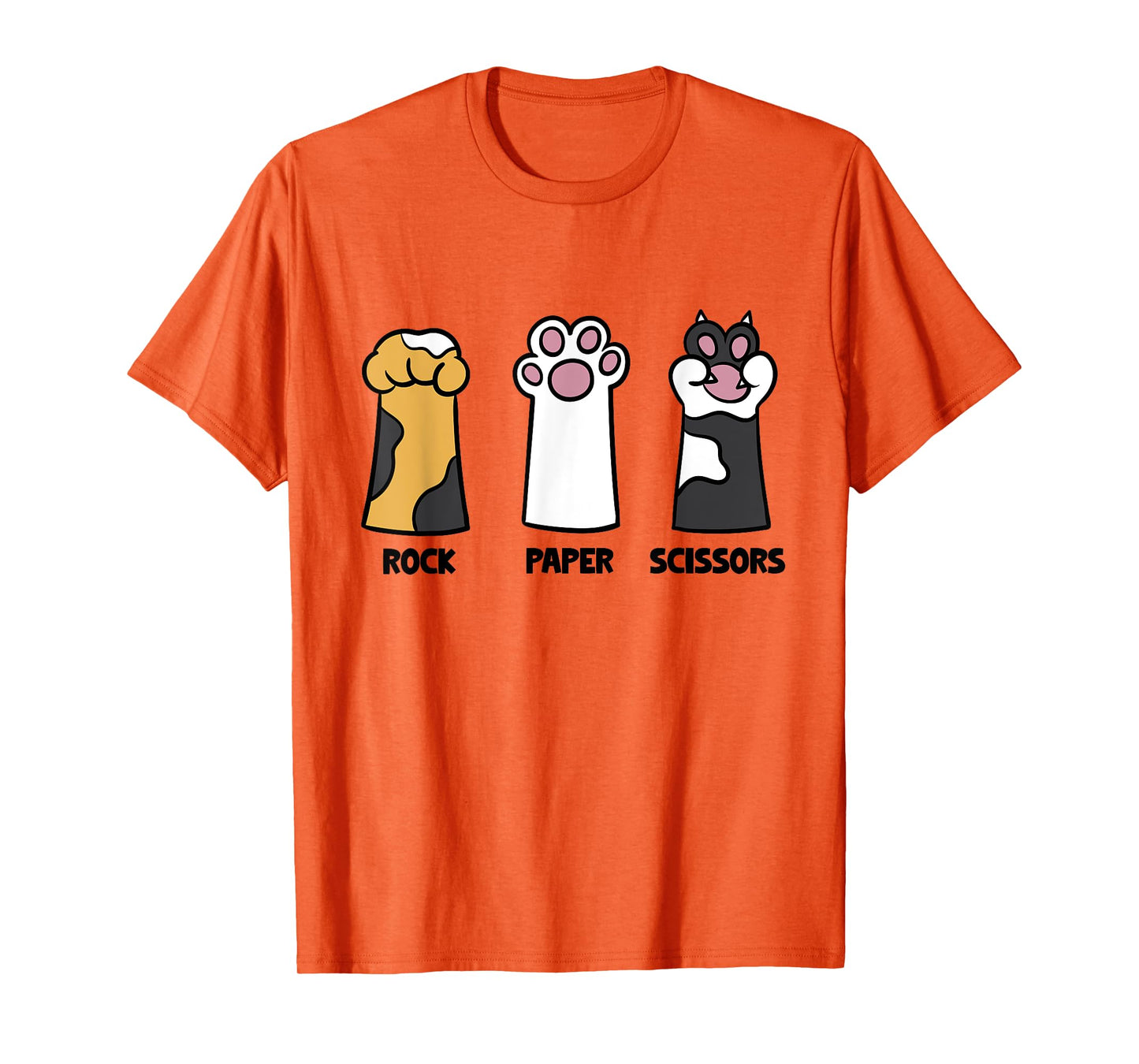 Cat Lover Cat Owner Funny Cat Rock Papers Scissors Fun Cat T-Shirt for Men Women
