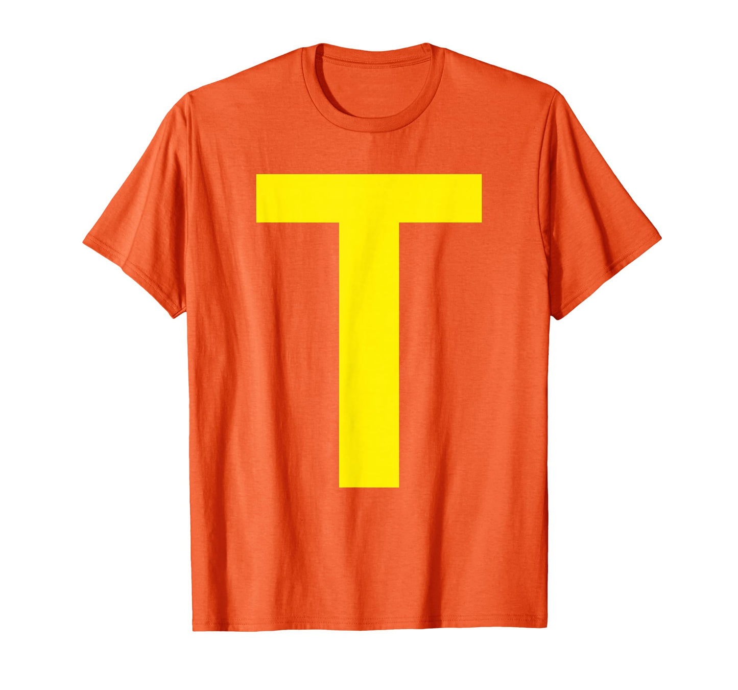 Letter T Funny Chipmunk Group Halloween Thanksgiving Costume T-Shirt