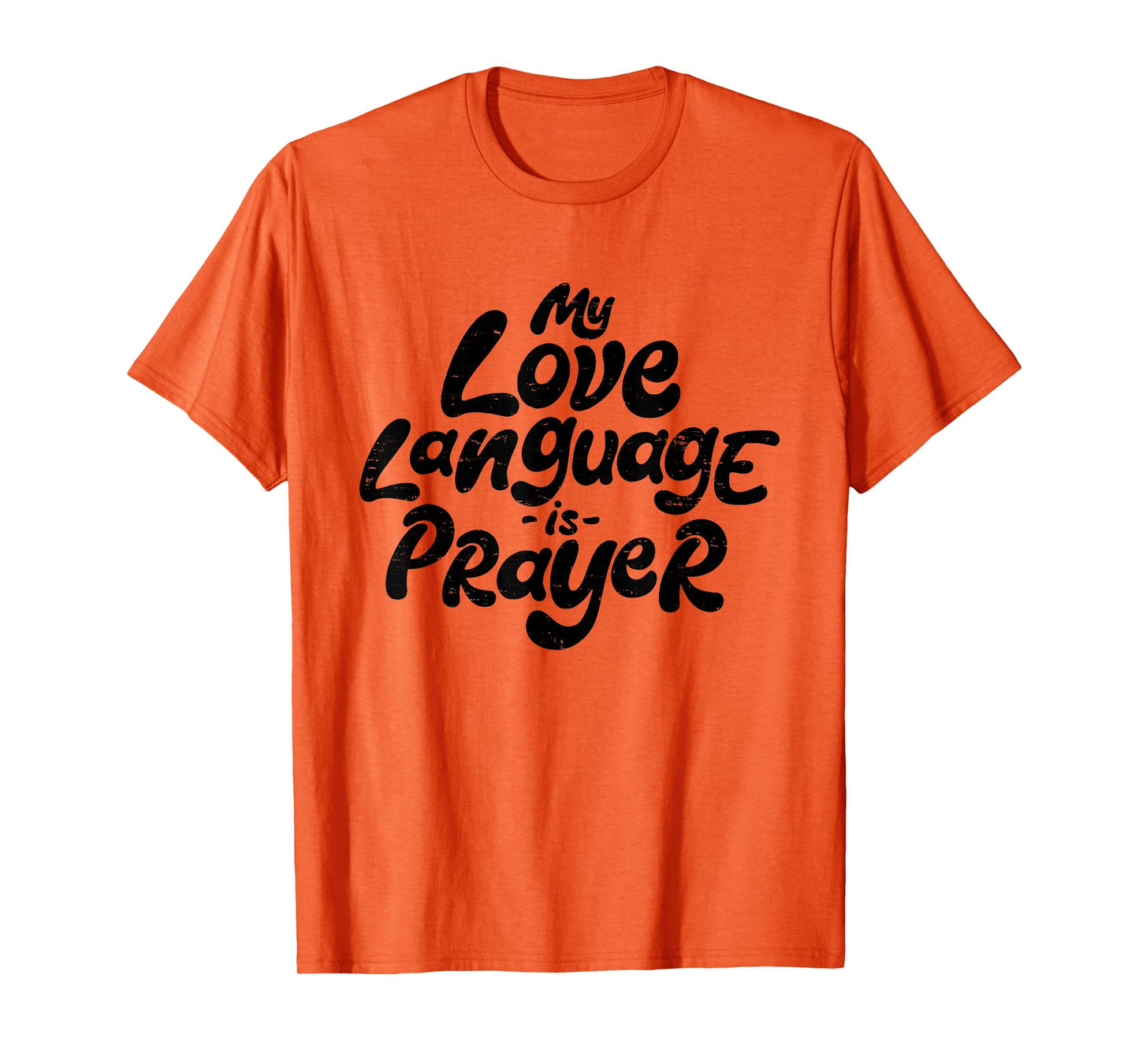 Retro My Love Language Is Prayer Jesus Christian Easter T-Shirt