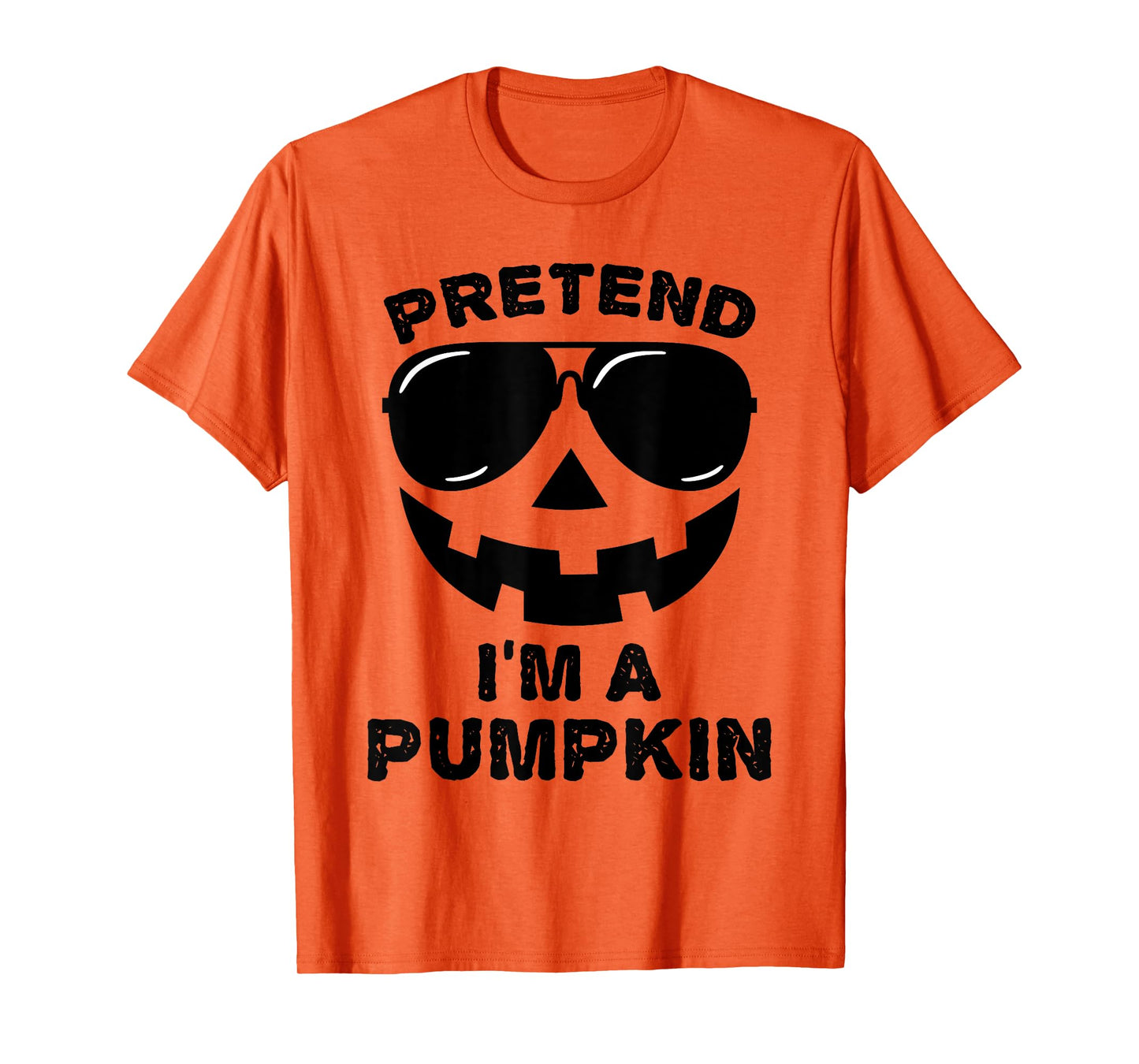 Pretend I'm A Pumpkin Halloween Costume Couples Matching T-Shirt