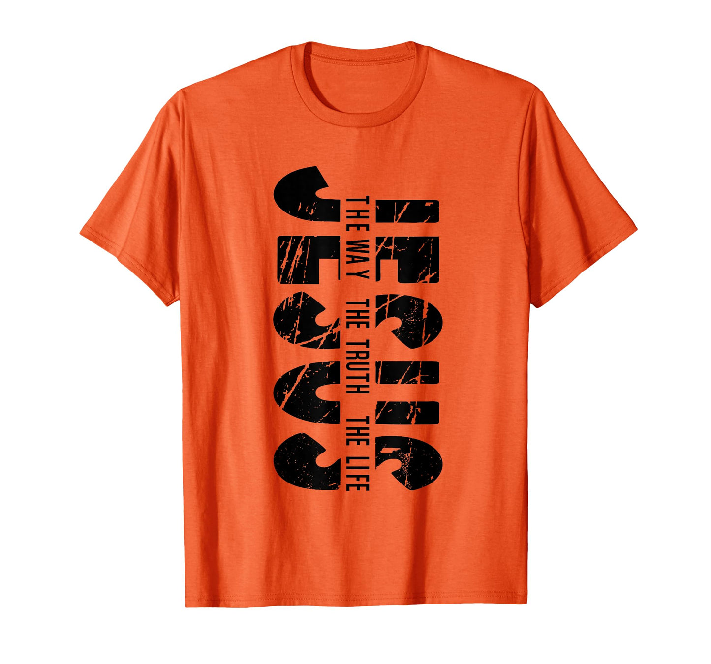 Jesus The Way Truth Life Christian Religious Faith for Men T-Shirt