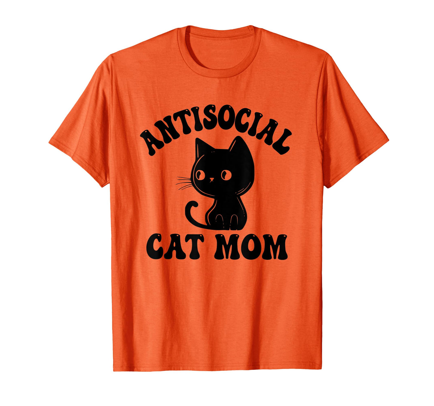 Antisocial Cat Mom Introvert Anti Social Anxiety Introverted T-Shirt for Men Women
