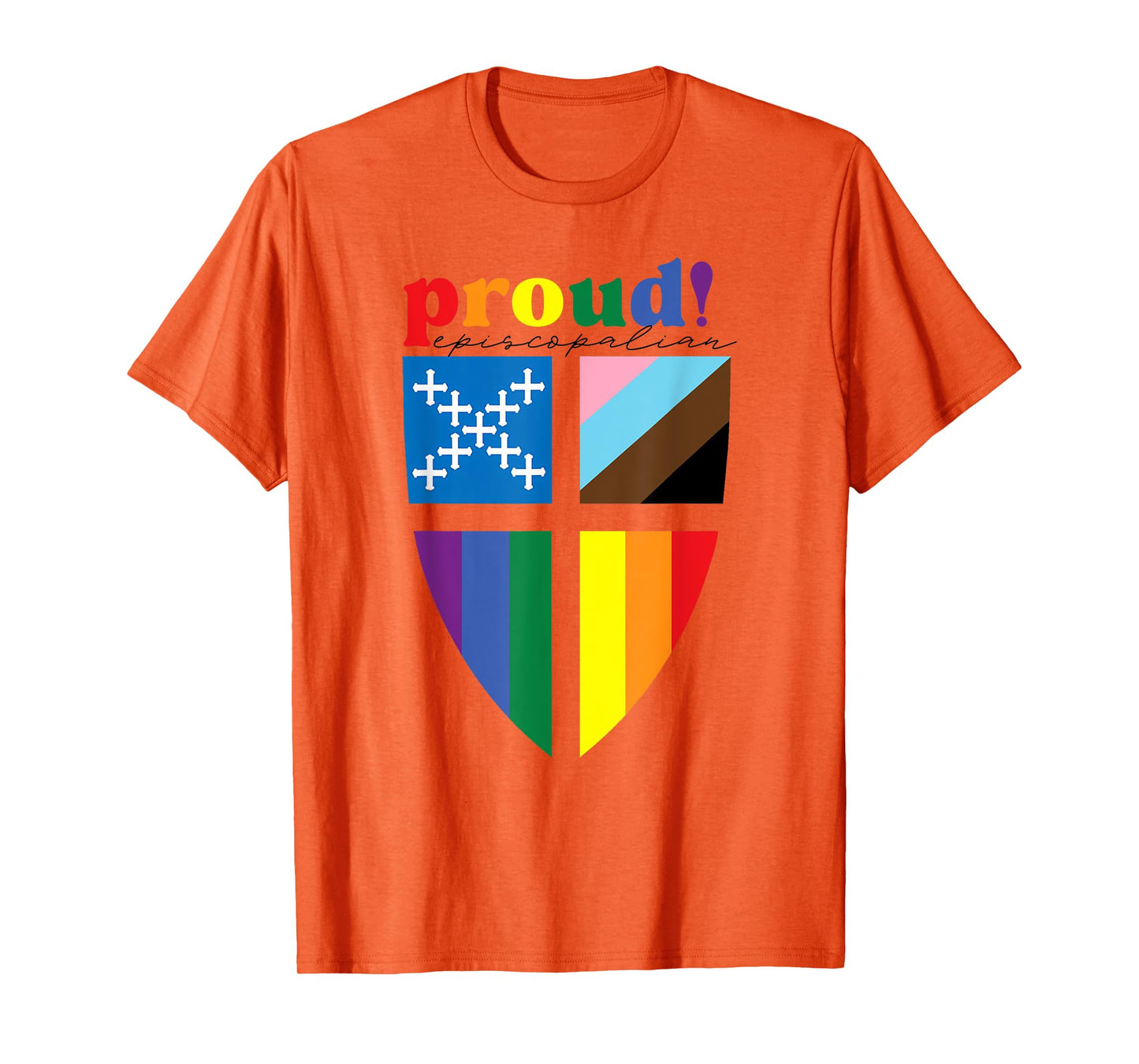 Proud Episcopalian Funny Rainbow Pride T-Shirt