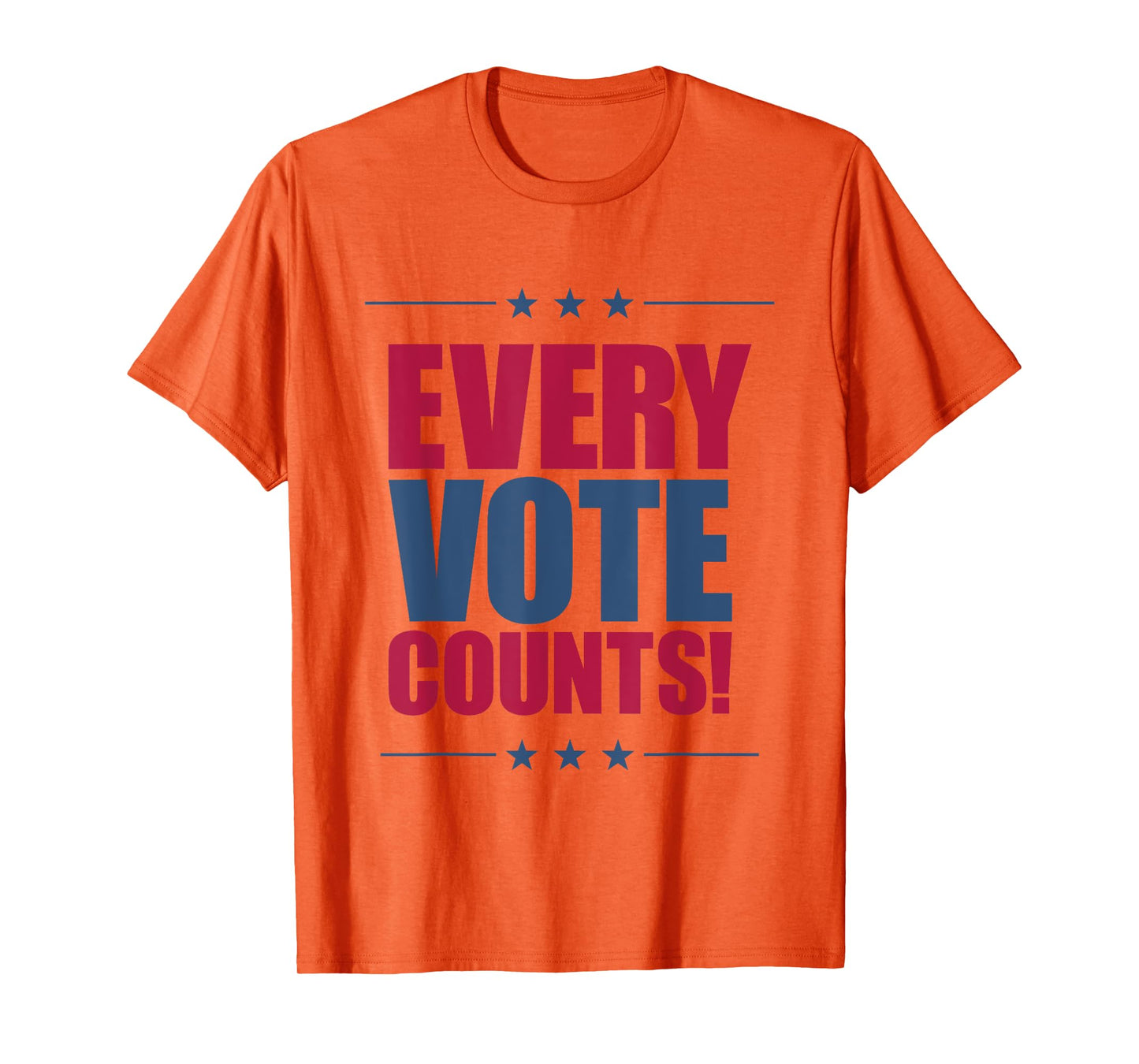 Vote Tshirt Women Men Voice Counts Red Blue 2024 Election T-Shirt