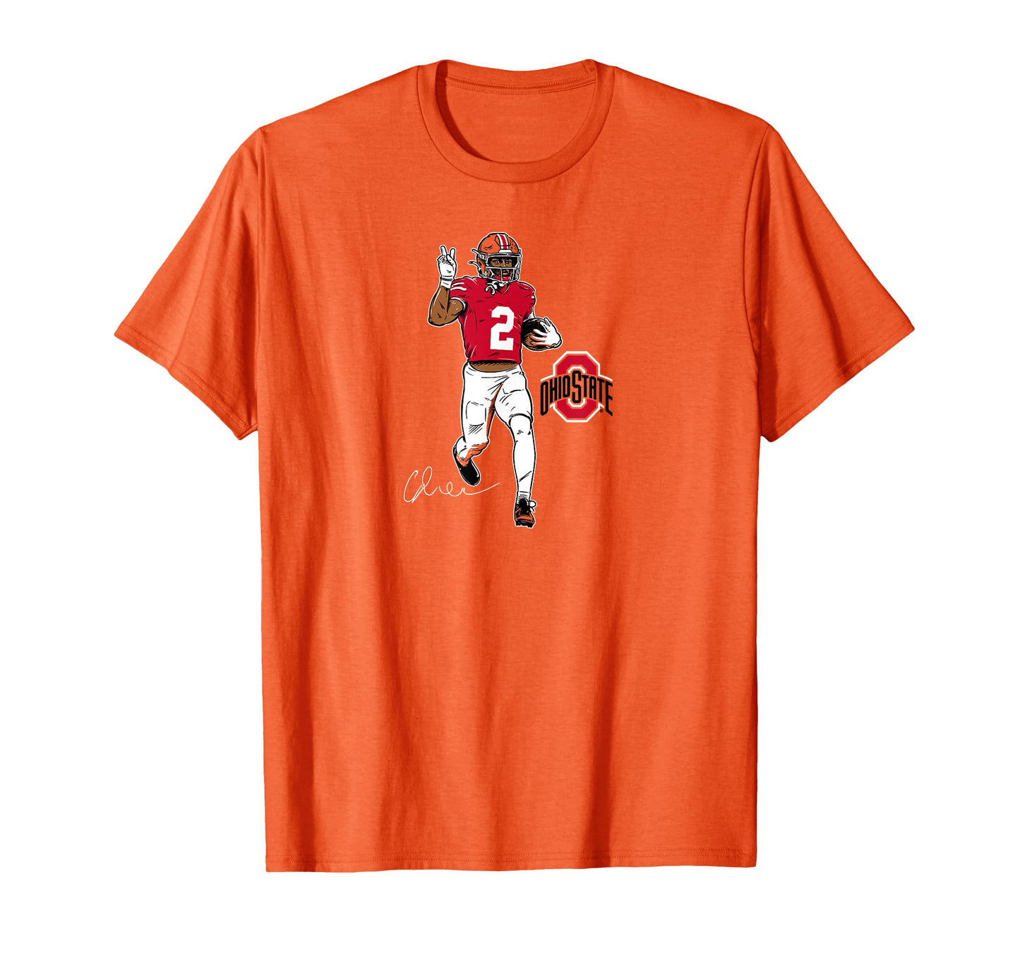 Caleb Downs - Superstar Pose - Ohio State Football T-Shirt