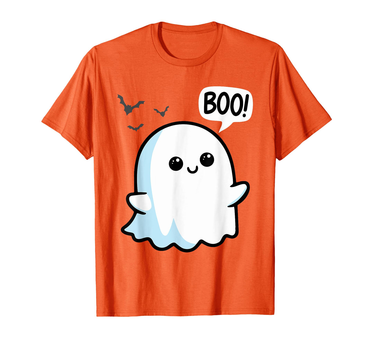 Ghost Saying Boo Spooky Halloween Cute toddler boys girls T-Shirt