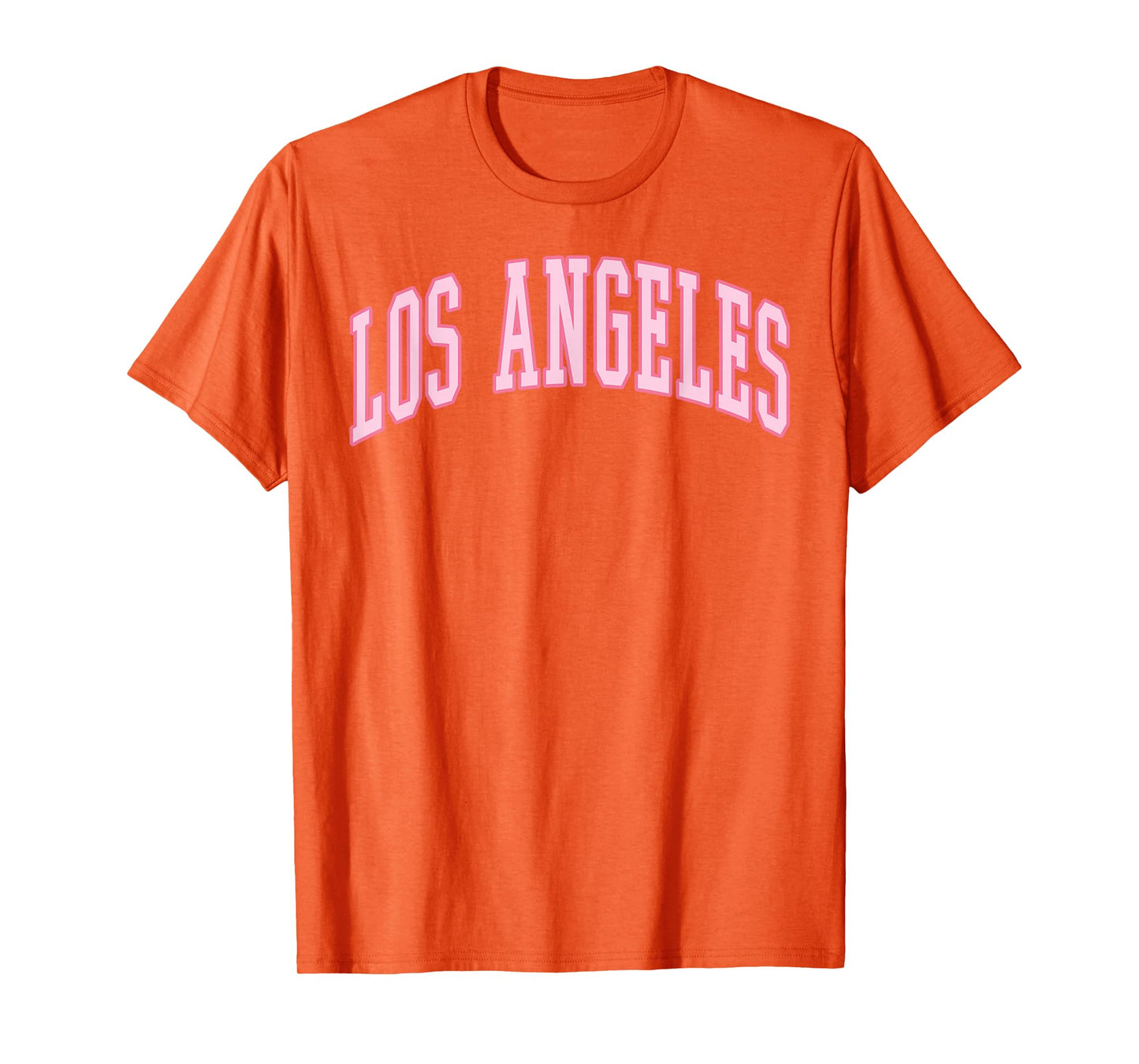 Los Angeles Vintage Preppy Varsity Pink Sports T-Shirt
