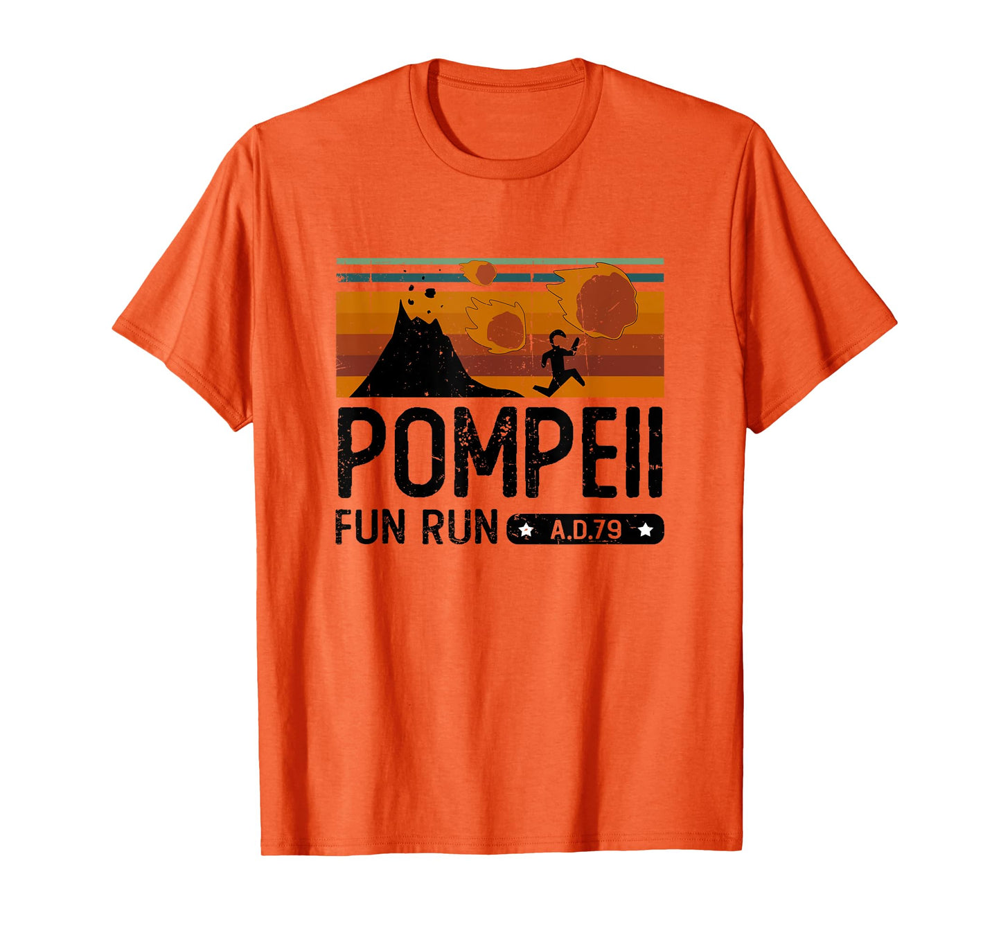 Pompeii Fun Run 79 AD Retro Vintage T-Shirt T-Shirt