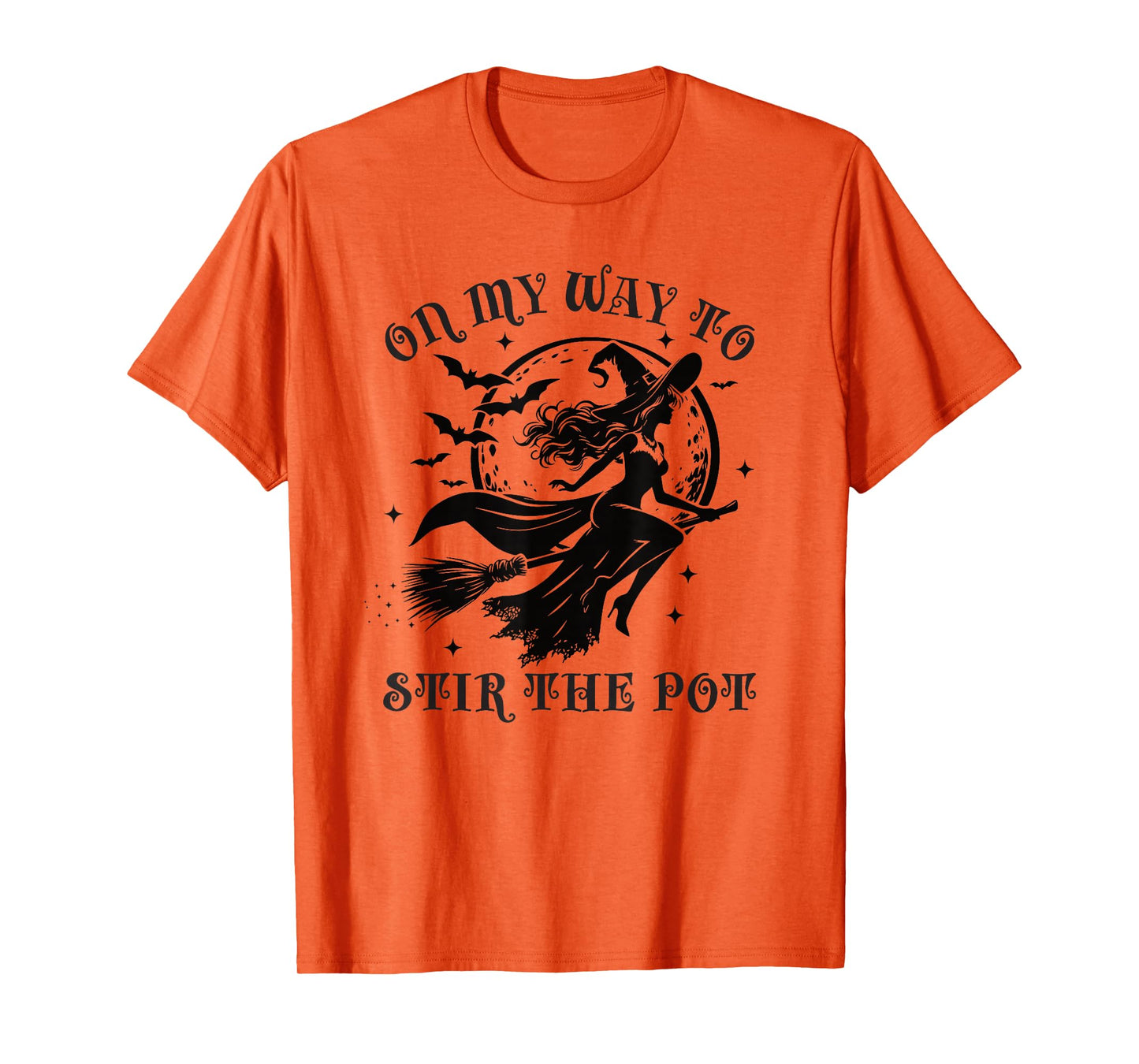 On My Way to Stir The Pot Sexy Witch T-Shirt