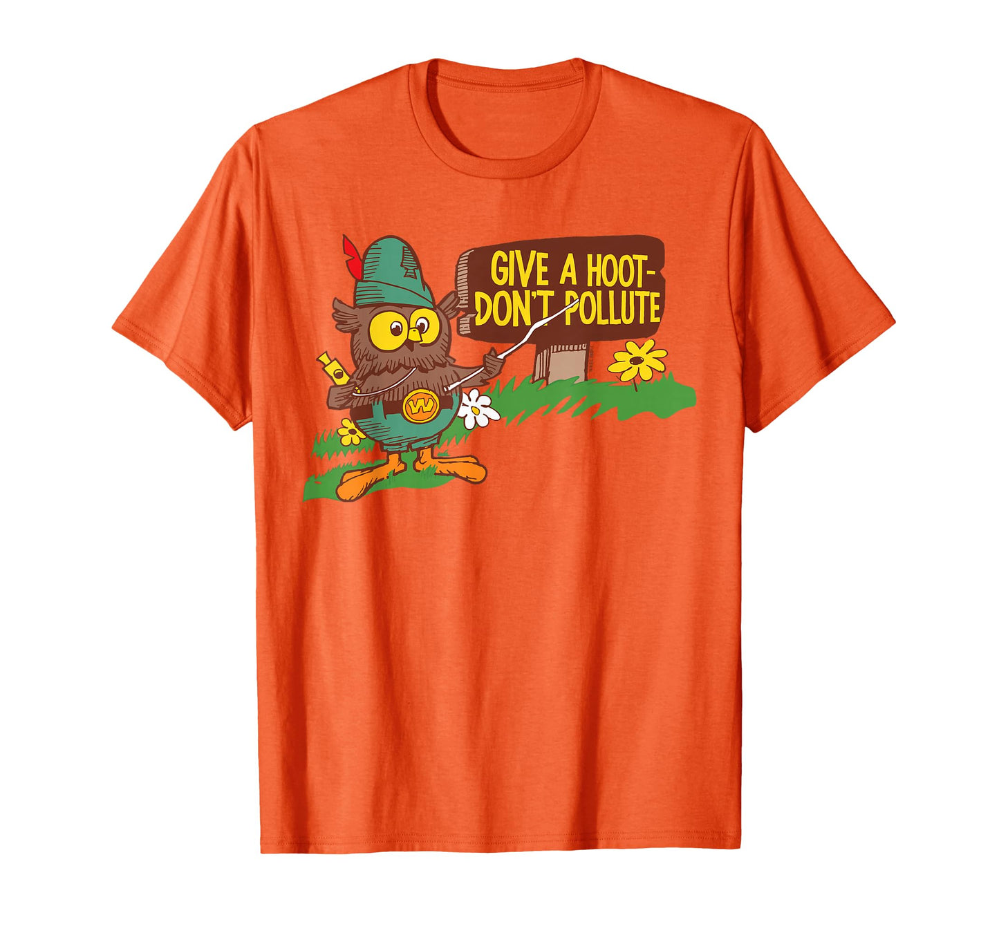 Give A Hoot - Don't Pollute Woodsy Owl Officially Licensed T-Shirt