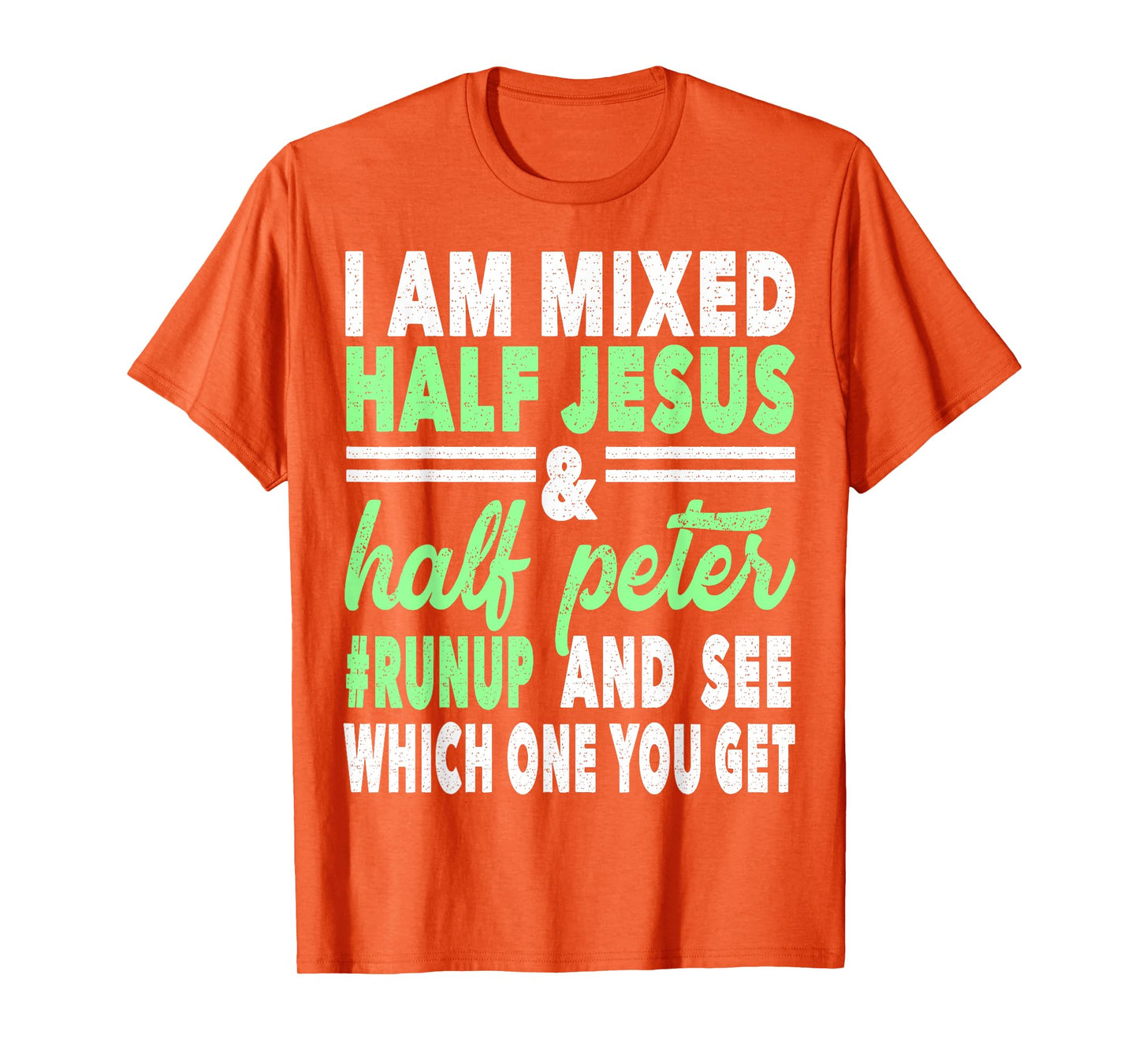 Mixed Half Jesus and Half Peter Gift for a Christians T-Shirt