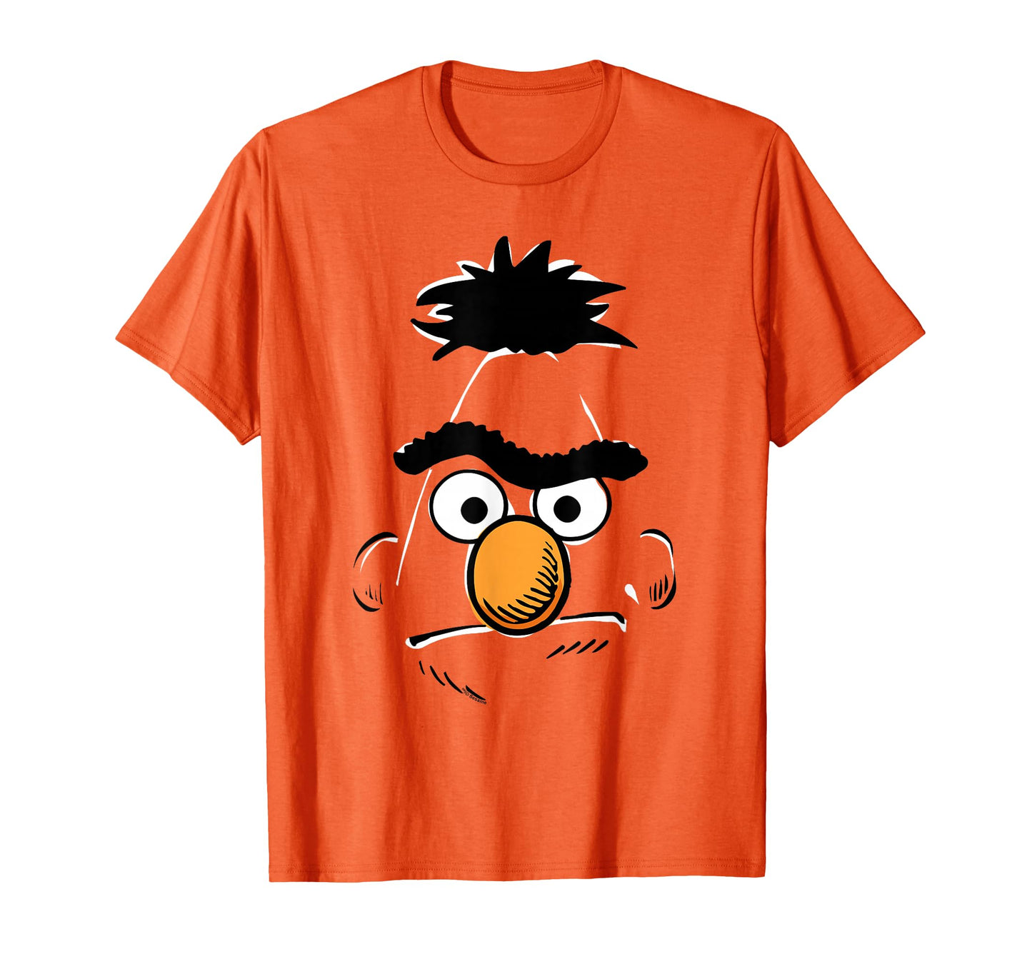 Sesame Street Bert Retro Sketch Face Halloween Costume T-Shirt