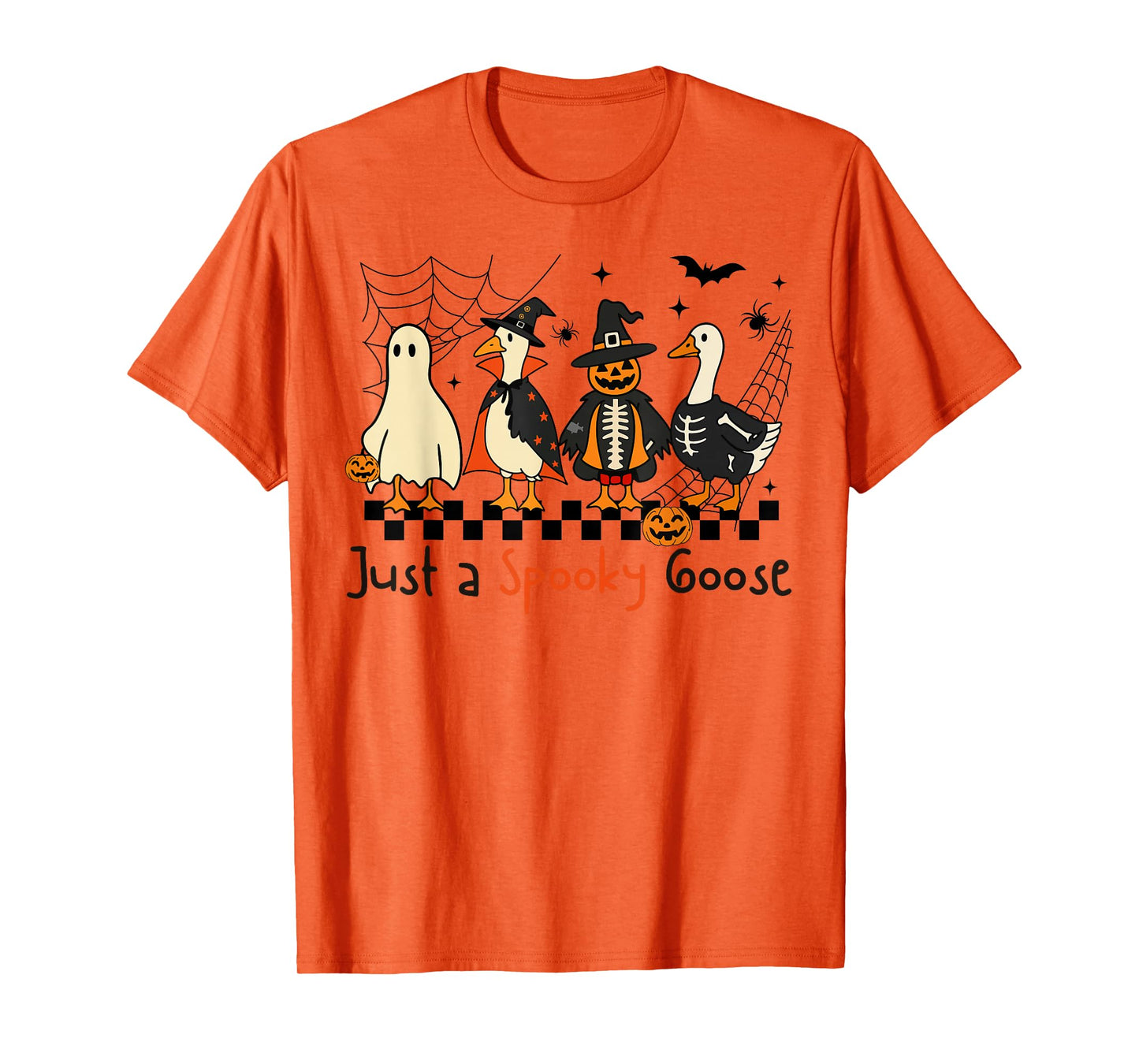 Just A Spooky Goose Halloween Silly Goose Funny Halloween T-Shirt