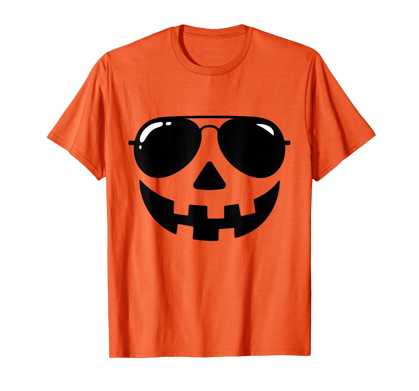 Funny Jack O Lantern Face Pumpkin Halloween Costume Men Boys T-Shirt