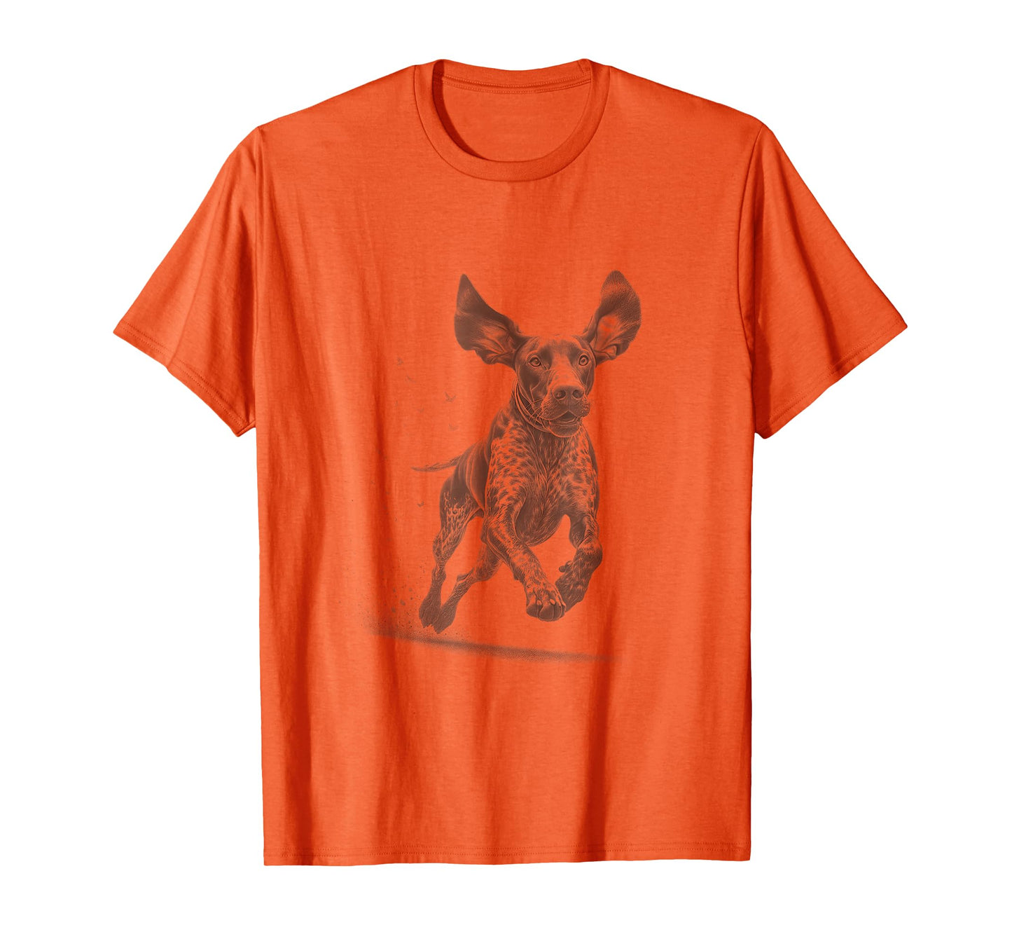 Vintage German Shorthaired Pointer Running Sketch Design T-Shirt