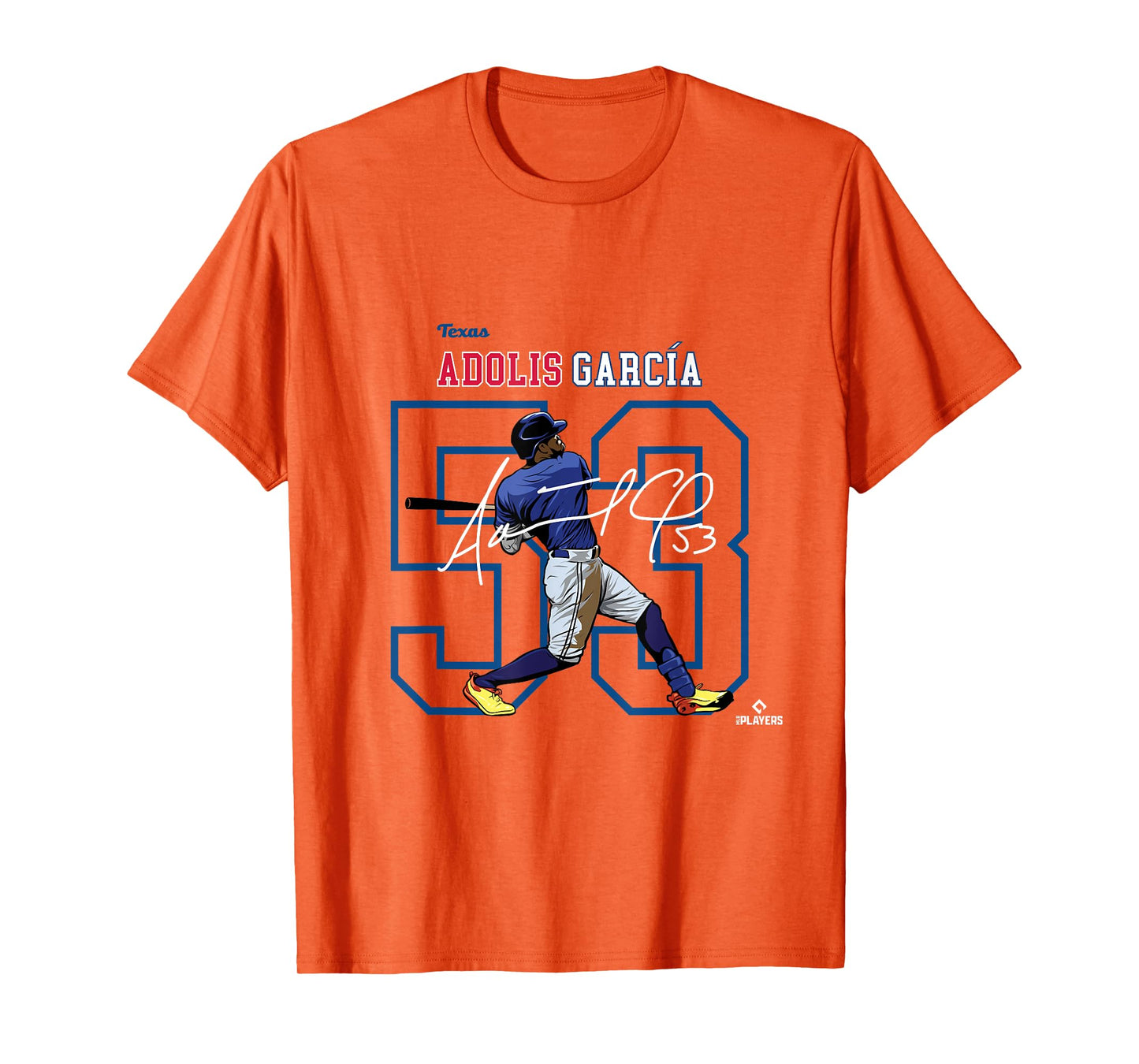 License Champs Adolis Garcia | Texas Baseball Players | MLBAGA3004 T-Shirt