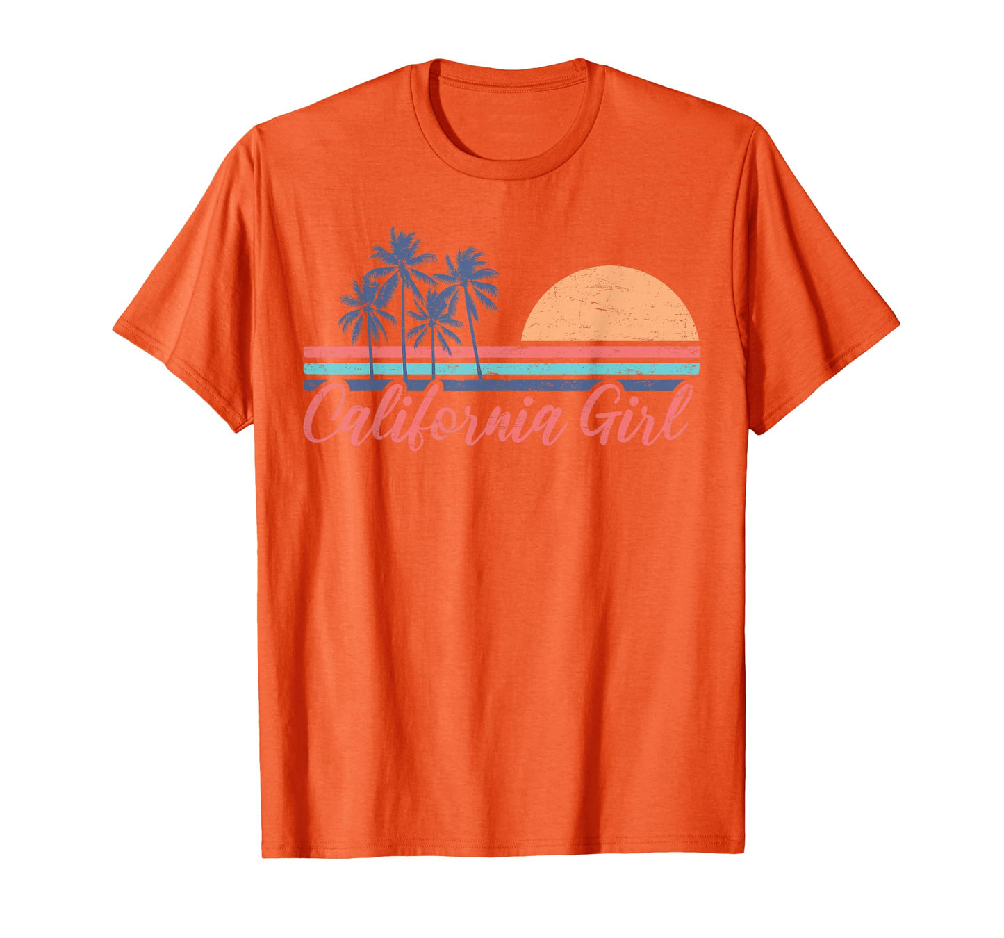 California Girl Cute Cali Girl Retro Beach Summer Vacation T-Shirt