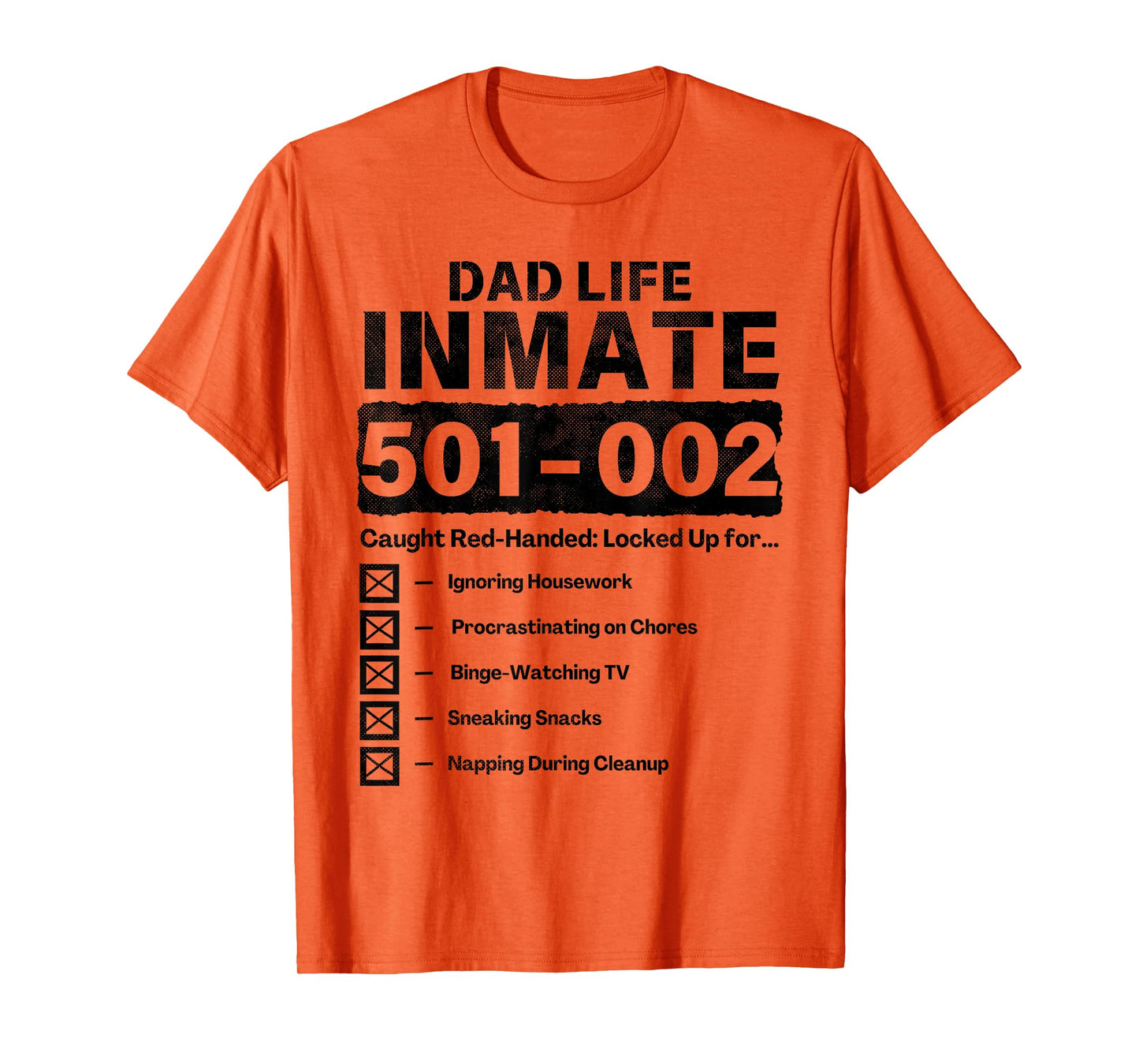 Dad Life Inmate Funny Matching Halloween Costume T-Shirt