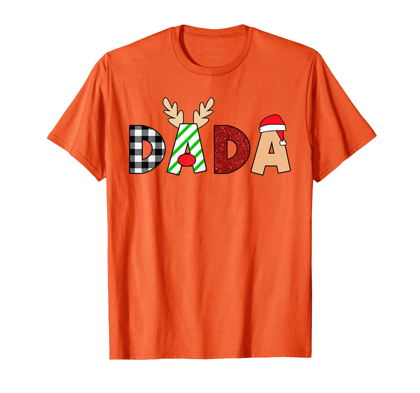 Dada Santa Christmas Family Matching Pajamas Mama Xmas T-Shirt