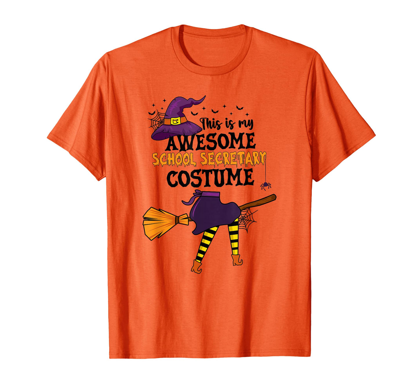This is My Awesome School Secretary Costume Halloween Witch T-Shirt