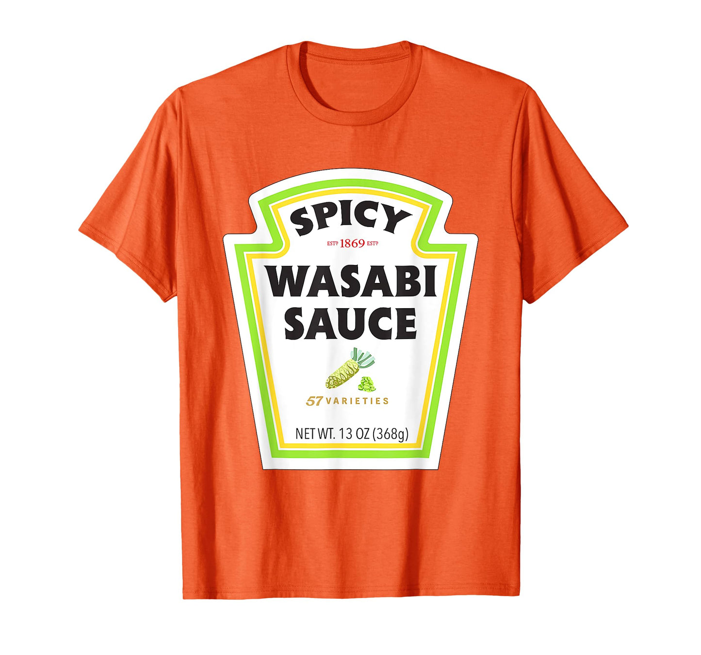 Spicy Wasabi Sauce Halloween Costume Matching Couples Group T-Shirt
