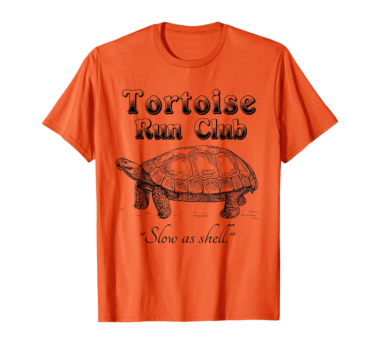 Marathon Running Funny T Shirt Tortoise Run Club T-Shirt