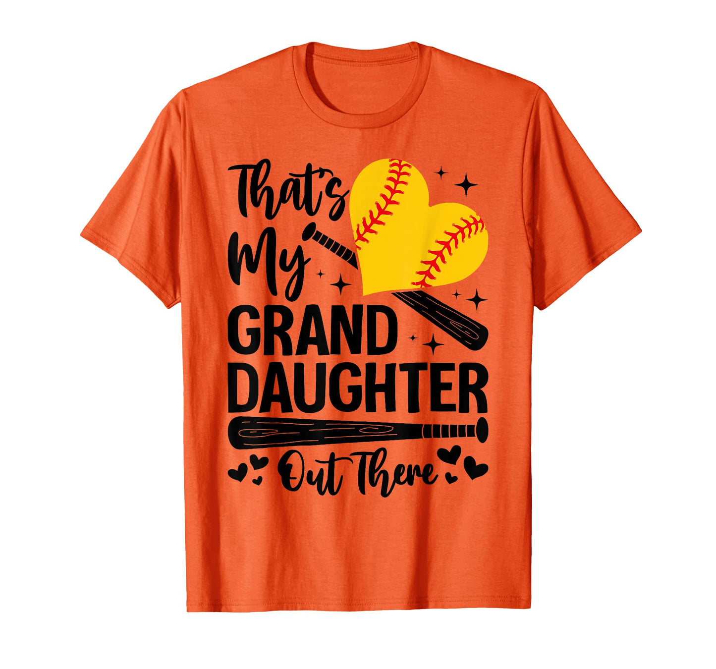 That's My Granddaughter Out There Softball Grandma Grandpa T-Shirt