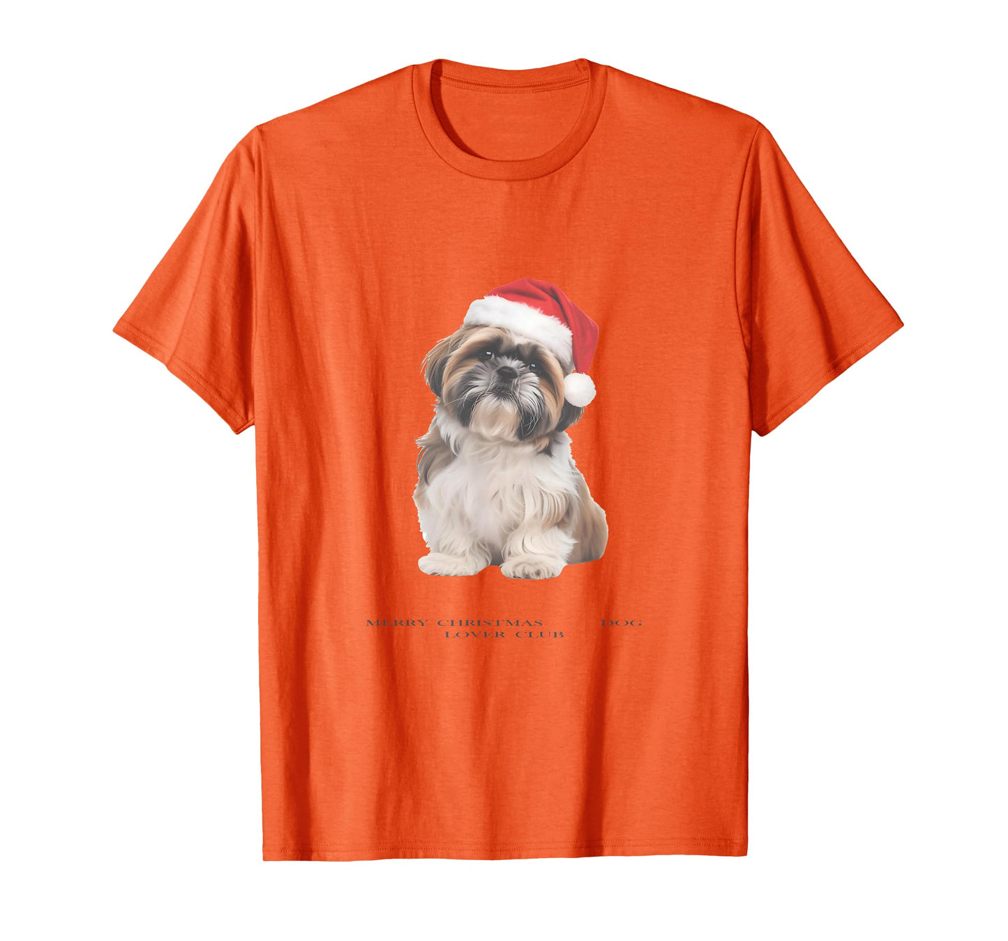 Shih Tzu Christmas Dog Vintage T-Shirt