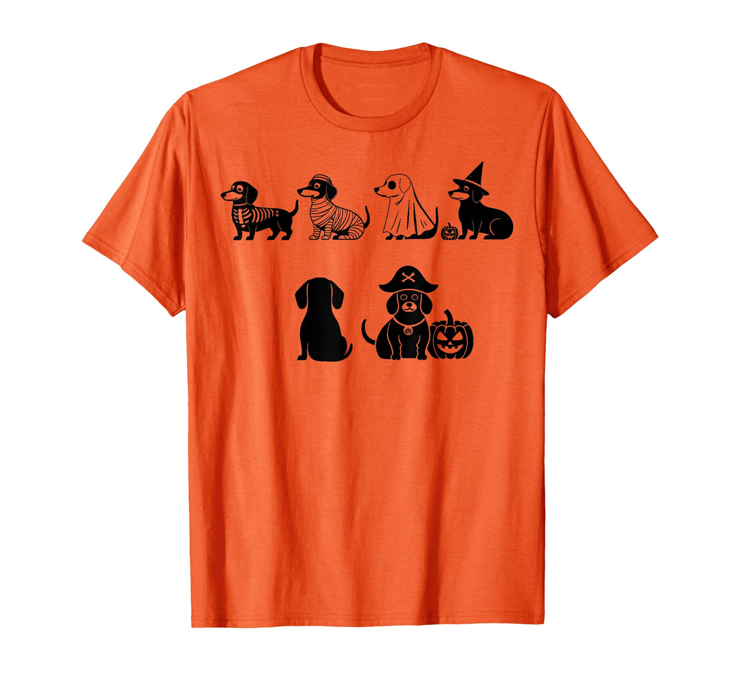 Boo Dachshund Halloween Spooky Dog Wiener Witch Apparel T-Shirt