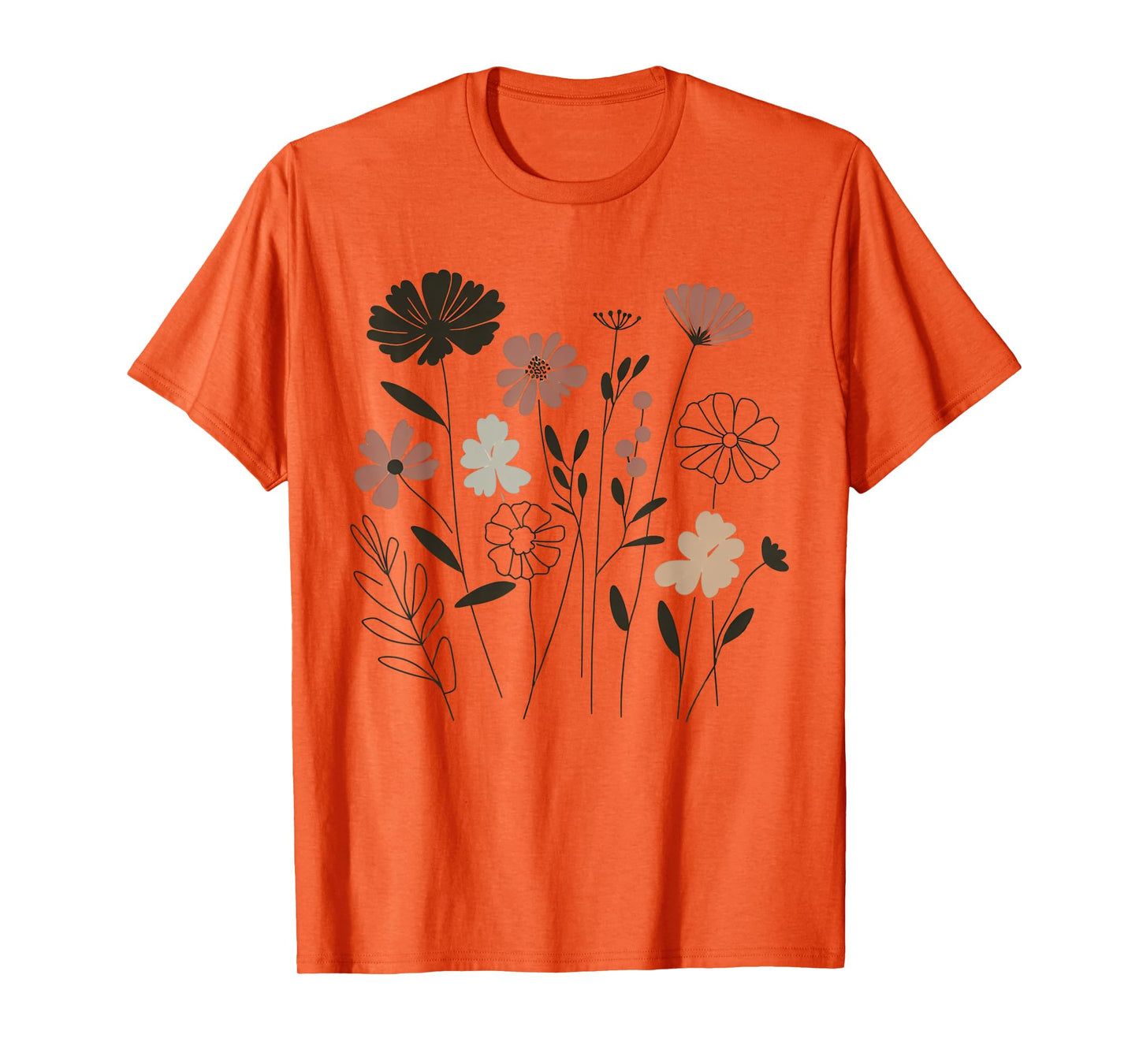 Vintage Wildflower Boho Floral Graphic for Nature Lovers T-Shirt
