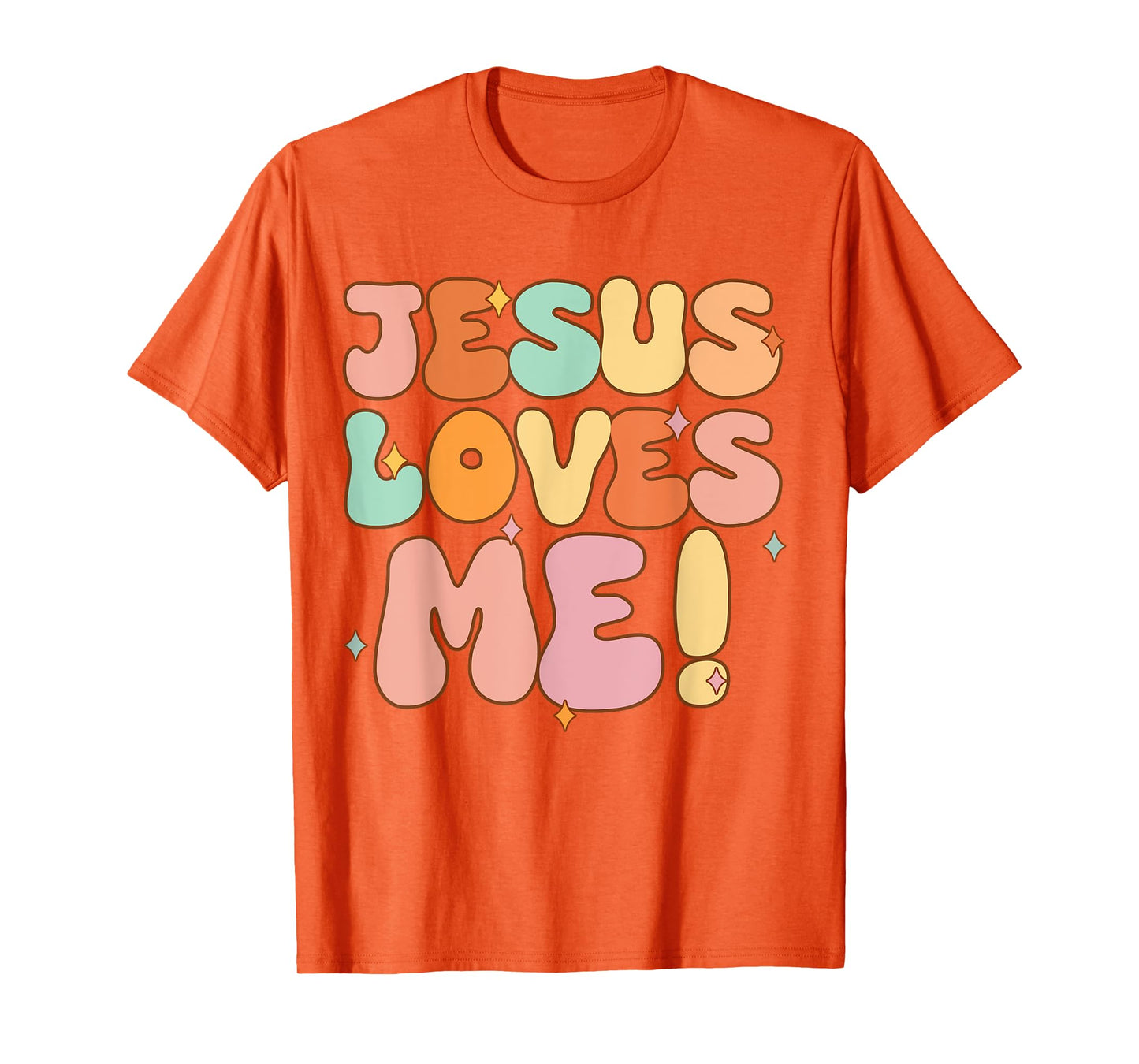Boys Jesus Loves Me-Shirt Groovy Toddler Girl Kid Christian T-Shirt