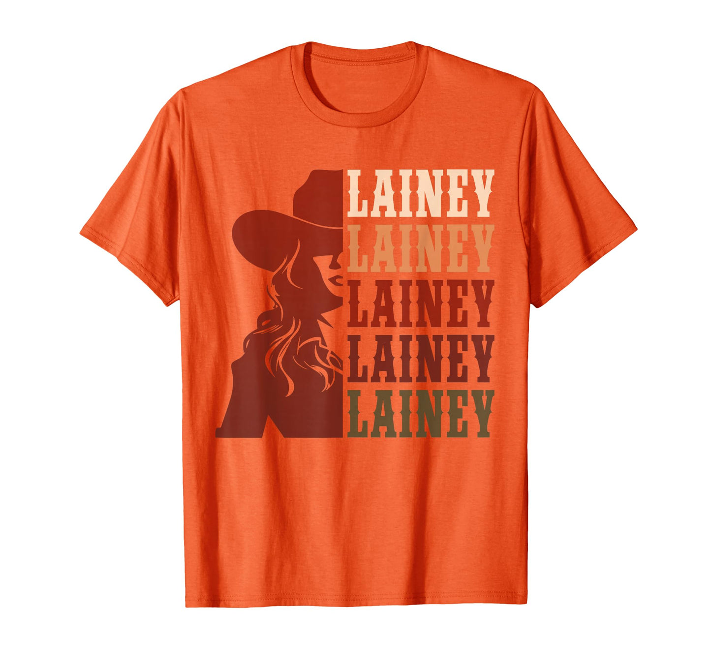 Girl Retro First Name Lainey Personalized Cowgirl Party T-Shirt