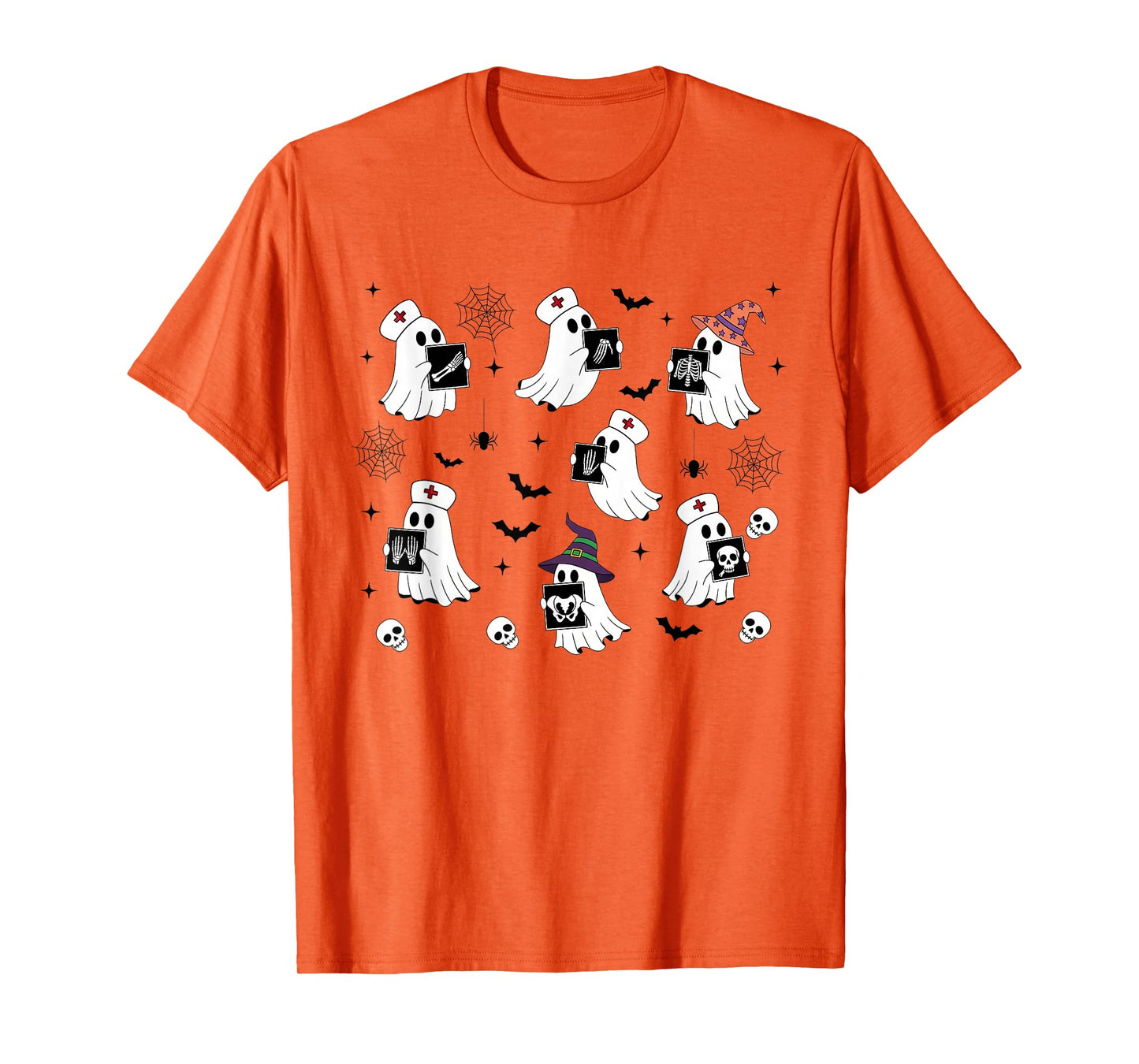 Halloween Vibes Rad Tech Radiology X-ray Boo Ghost Spooky T-Shirt