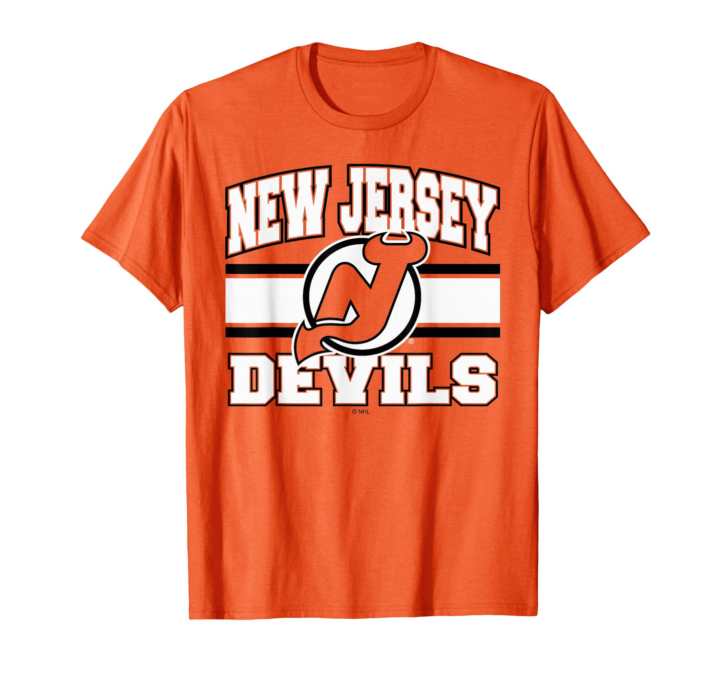 New Jersey Devils Stripe Red Officially Licensed T-Shirt