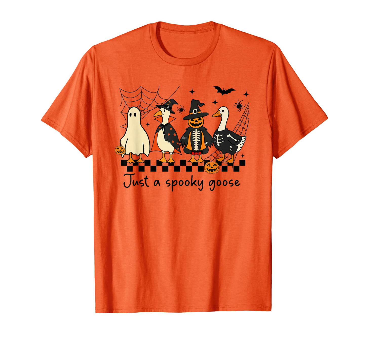 Just A Spooky Goose Halloween Silly Goose Funny Halloween T-Shirt
