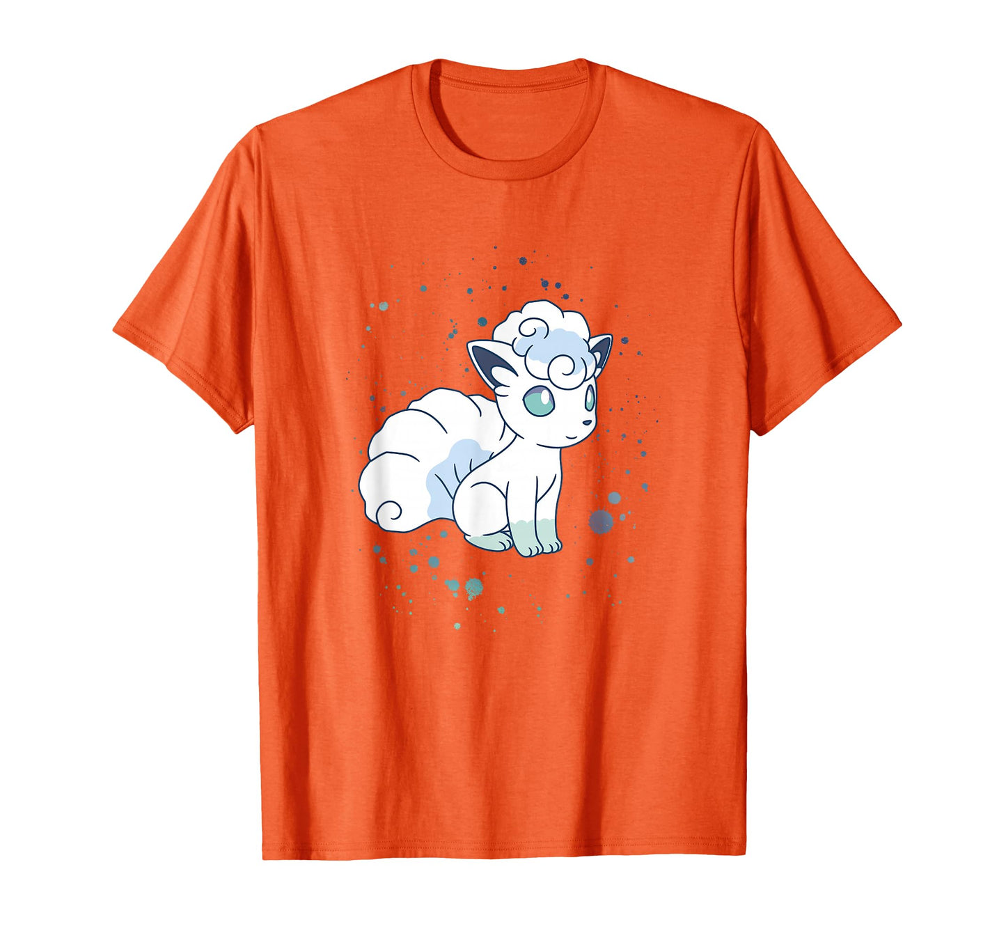 Pokémon Alolan Vulpix Winter Watercolor Portrait T-Shirt