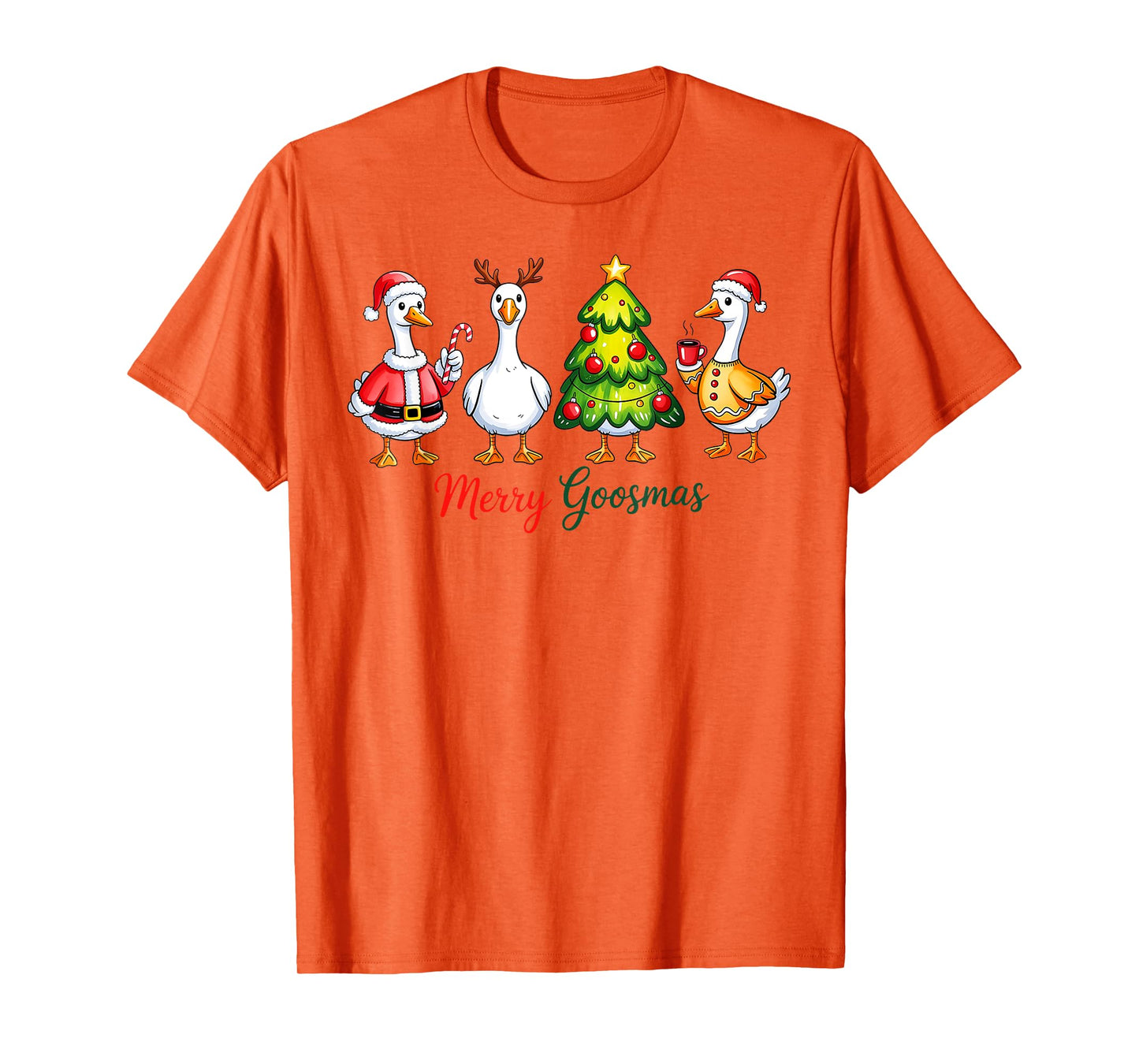 Merry Goosmas - Christmas Silly Goose T-Shirt